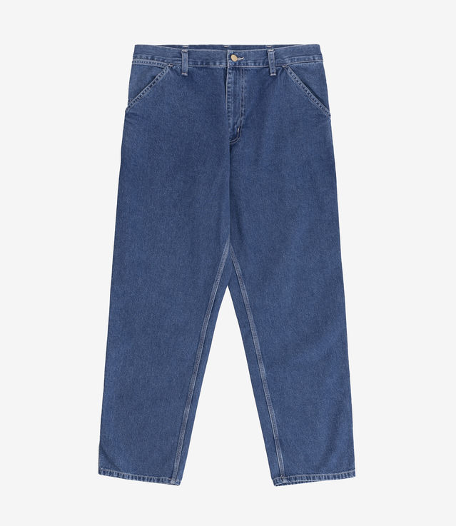 Shop Carhartt WIP Simple Pant Norco Blue Denim Blue Stone Washed At