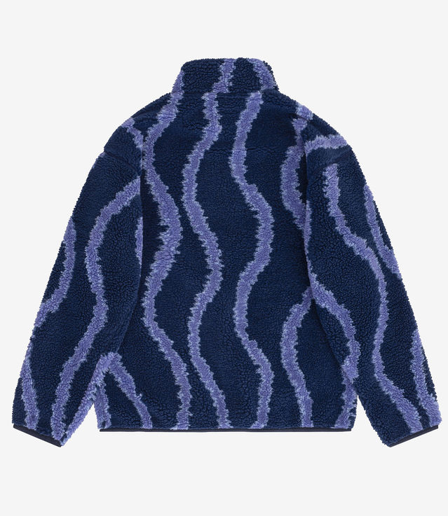 Shop Gramicci Sherpa Jacket Navy Swirl At Itk Online Store