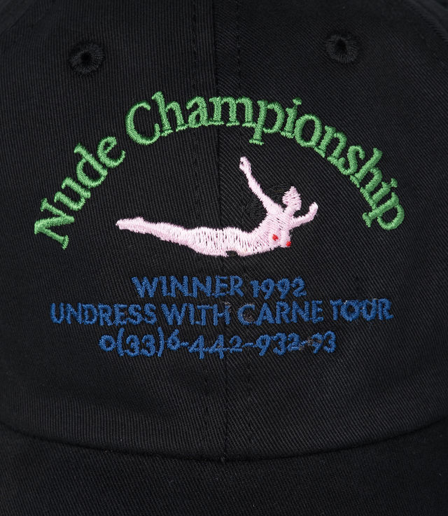 Shop Carne Bollente Nude Championship Cap Black At Itk Online Store