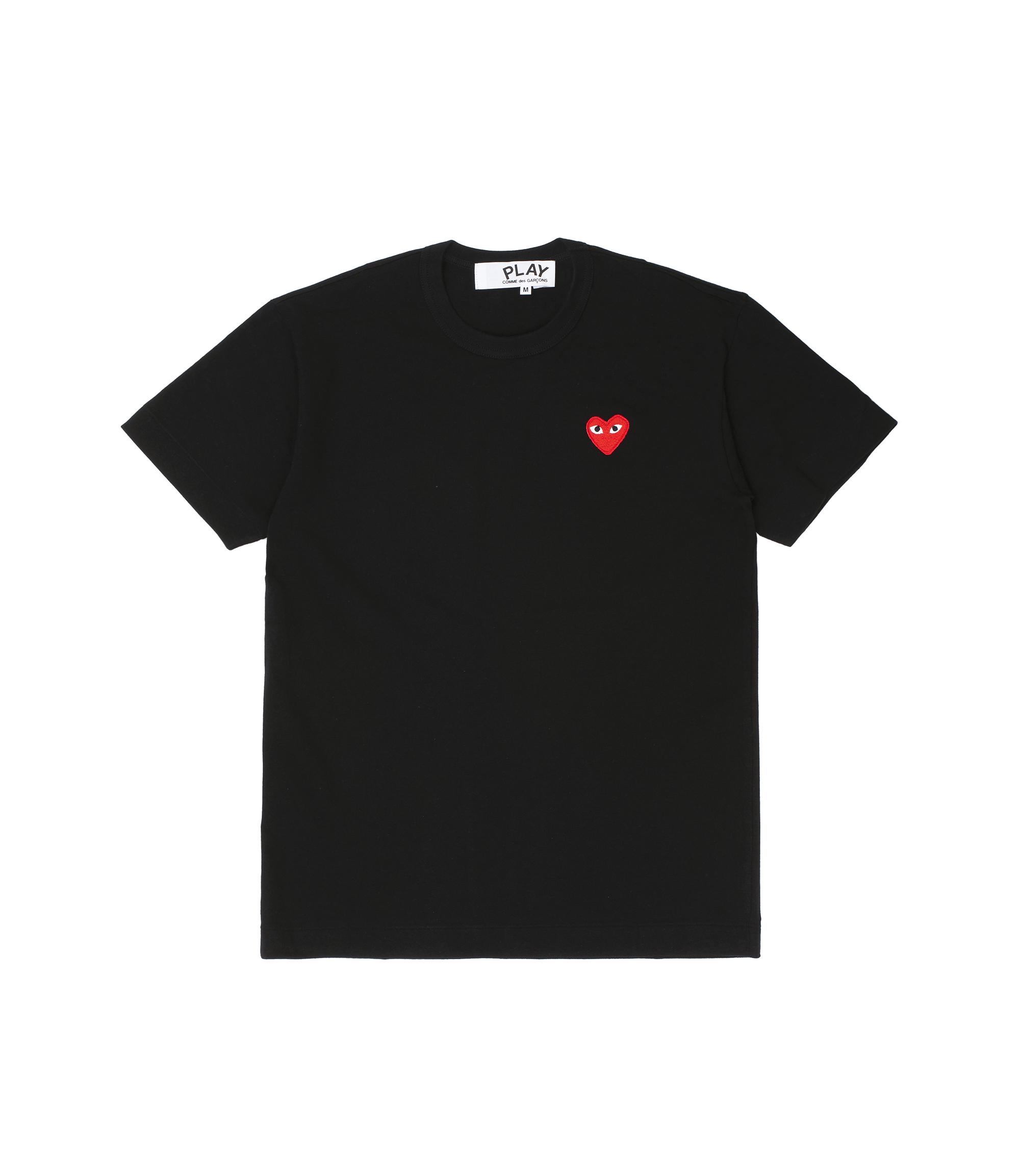 comme des garcons play basic logo tee