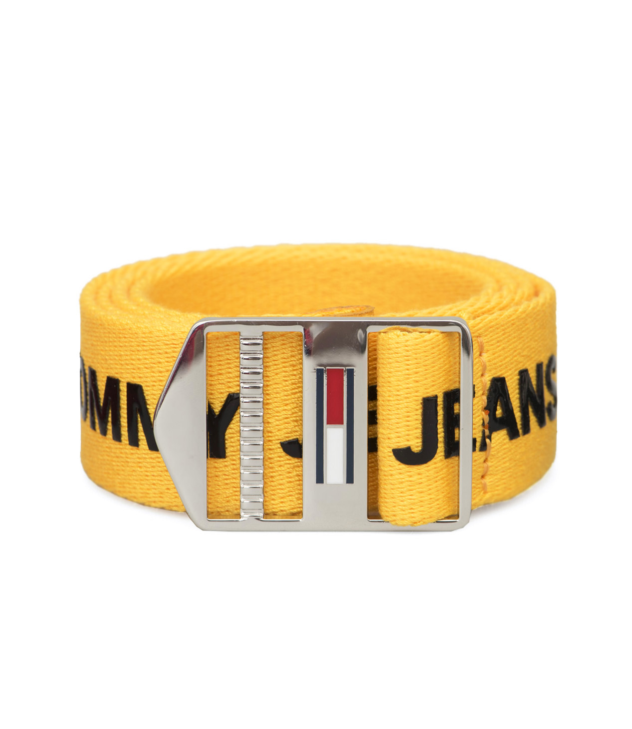 tommy jeans webbing belt yellow