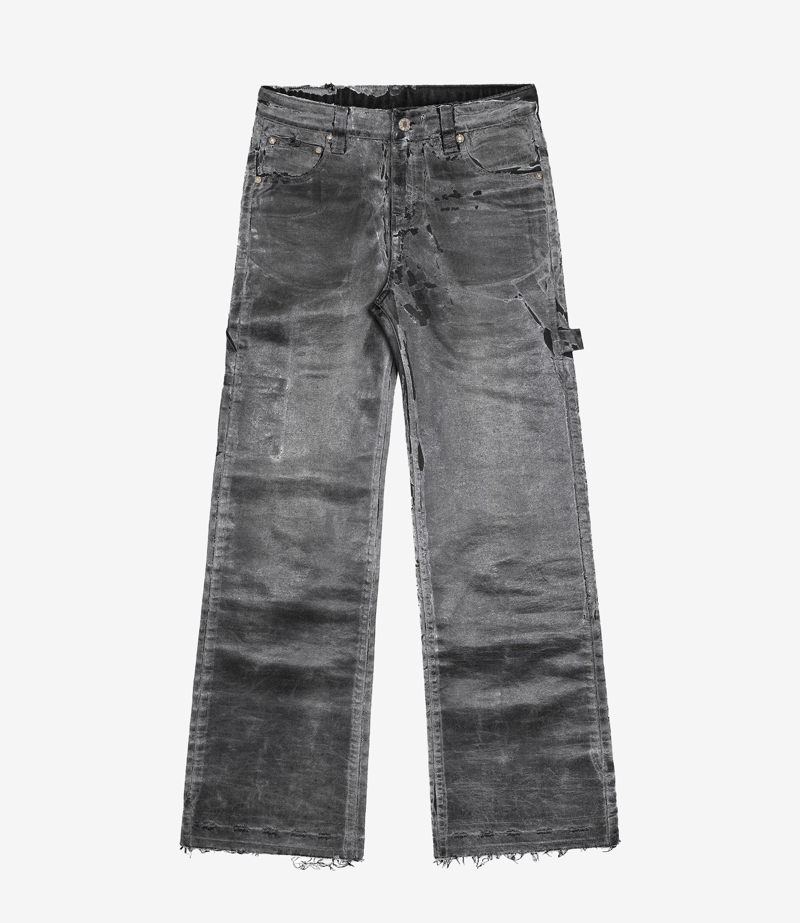 Shop Racer Worldwide Heavy Waxed Jeans Black at itk online store