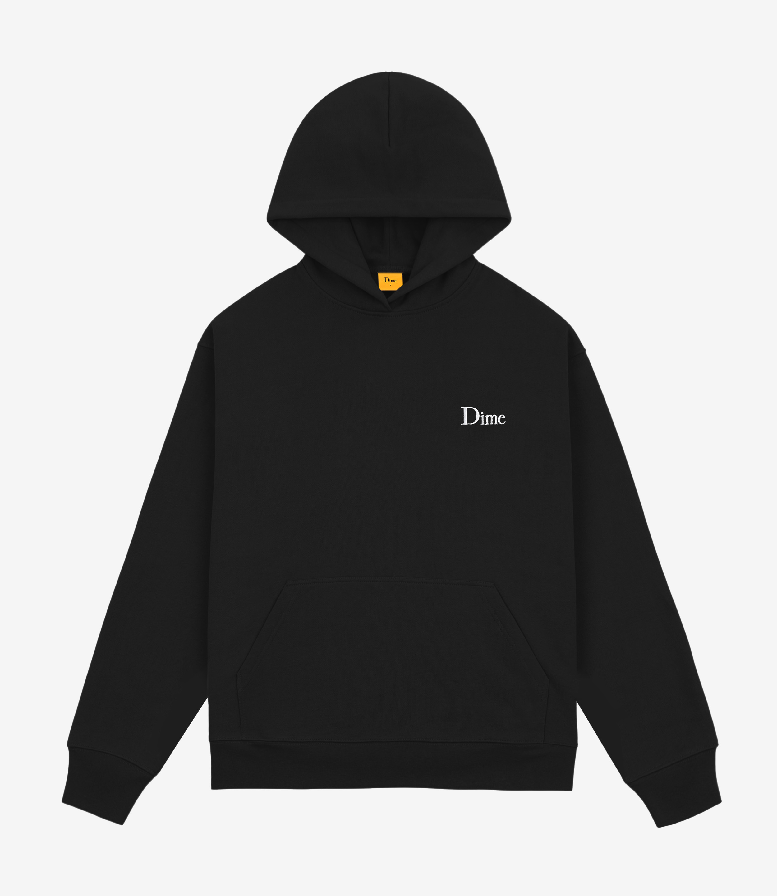 Shop Dime Classic Small Logo Hoodie Black at itk online store