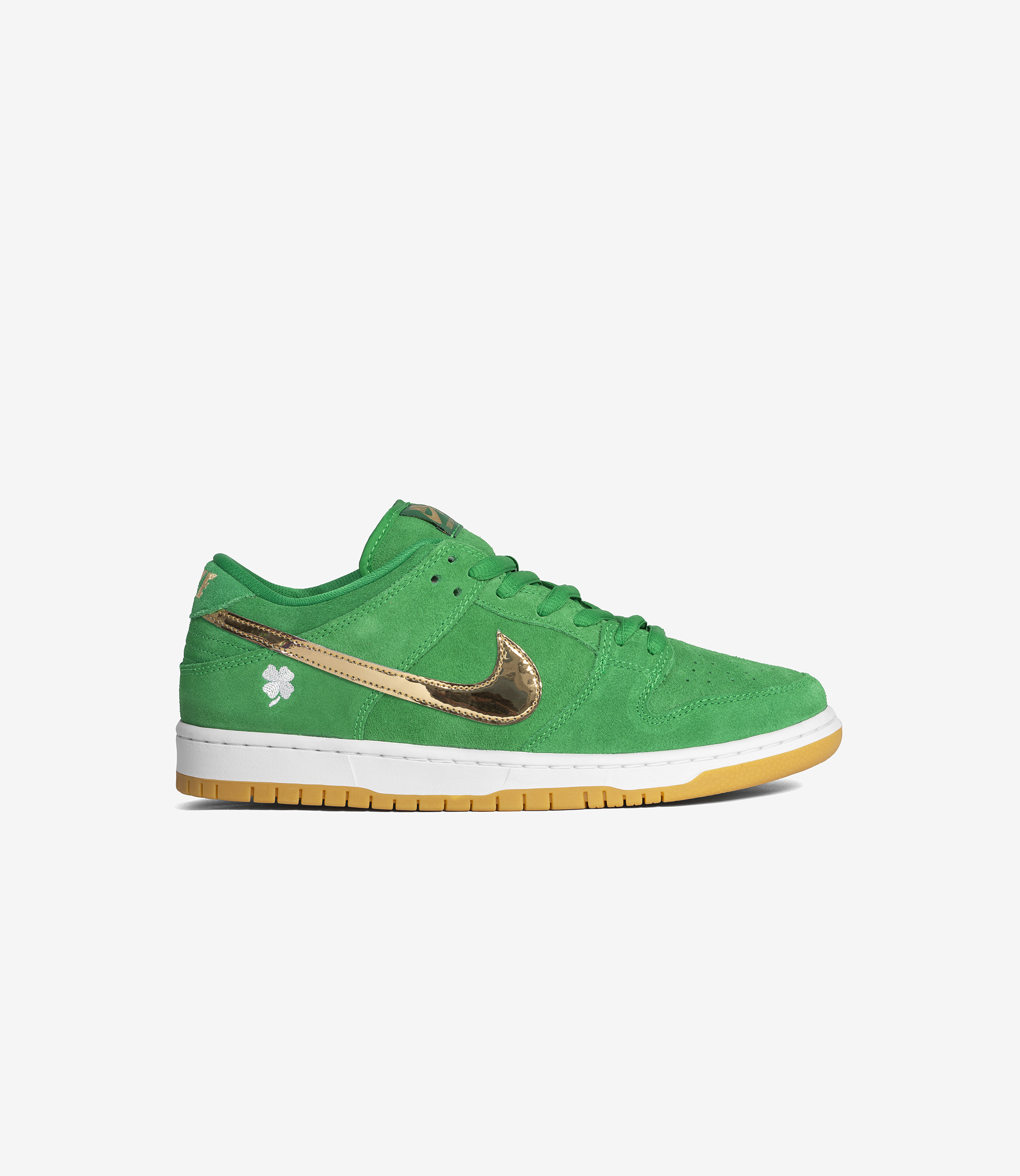 Shop Nike SB Dunk Low Pro 'St. Patrick's Day' Green/Metallic Gold