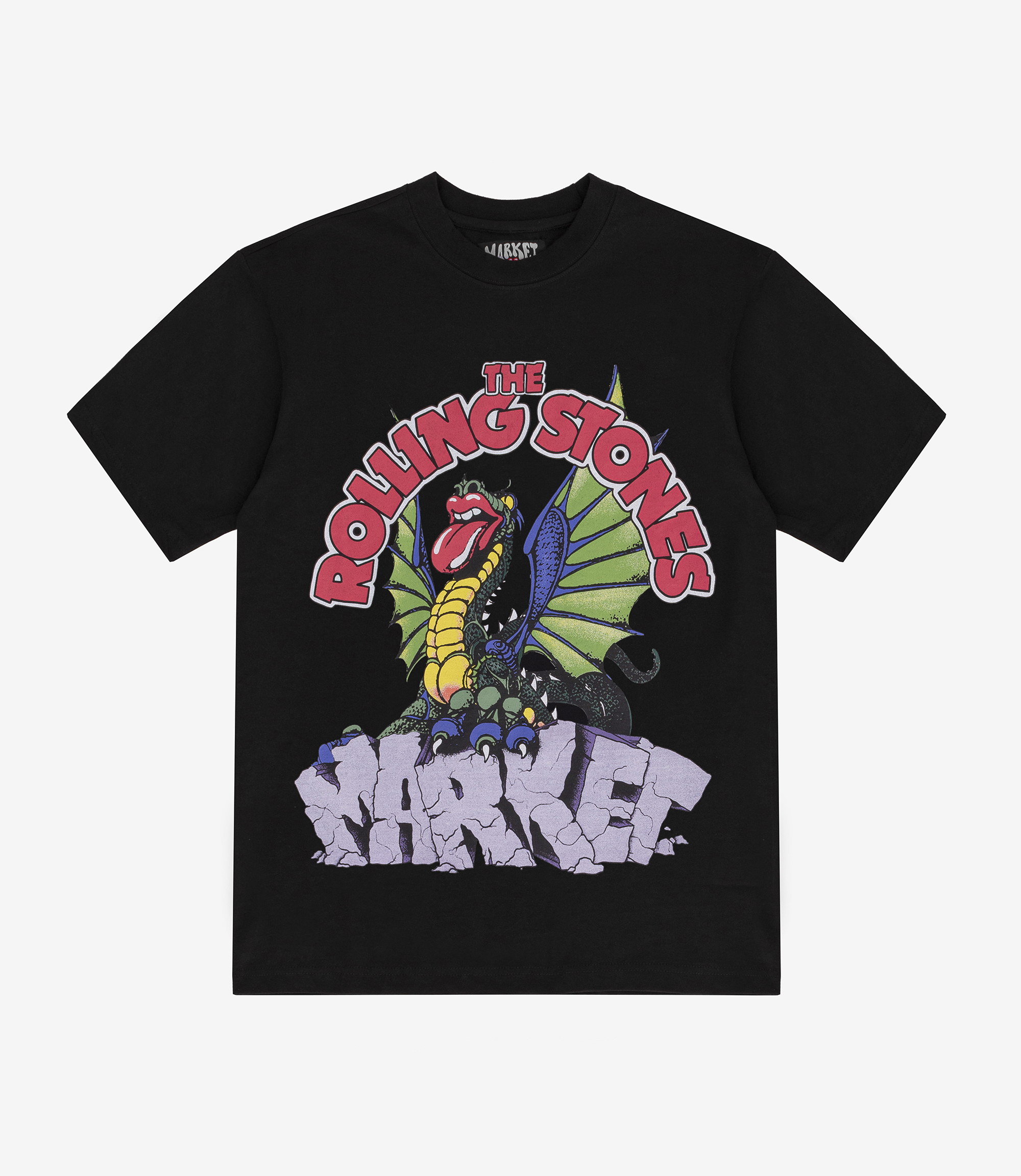 Shop Market x Rolling Stones Dragon T-Shirt Black at itk online store