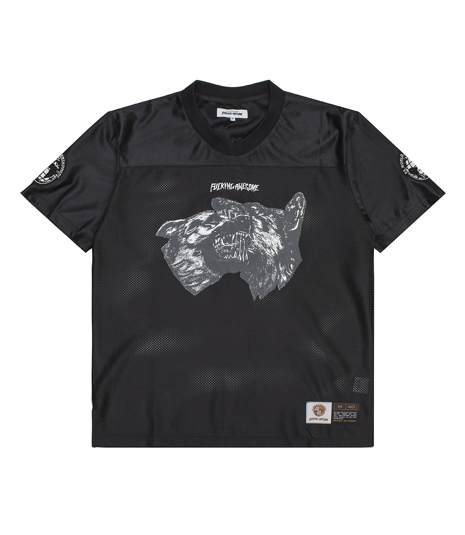 Shop Fucking Awesome Dogs Football Jersey Black at itk online store
