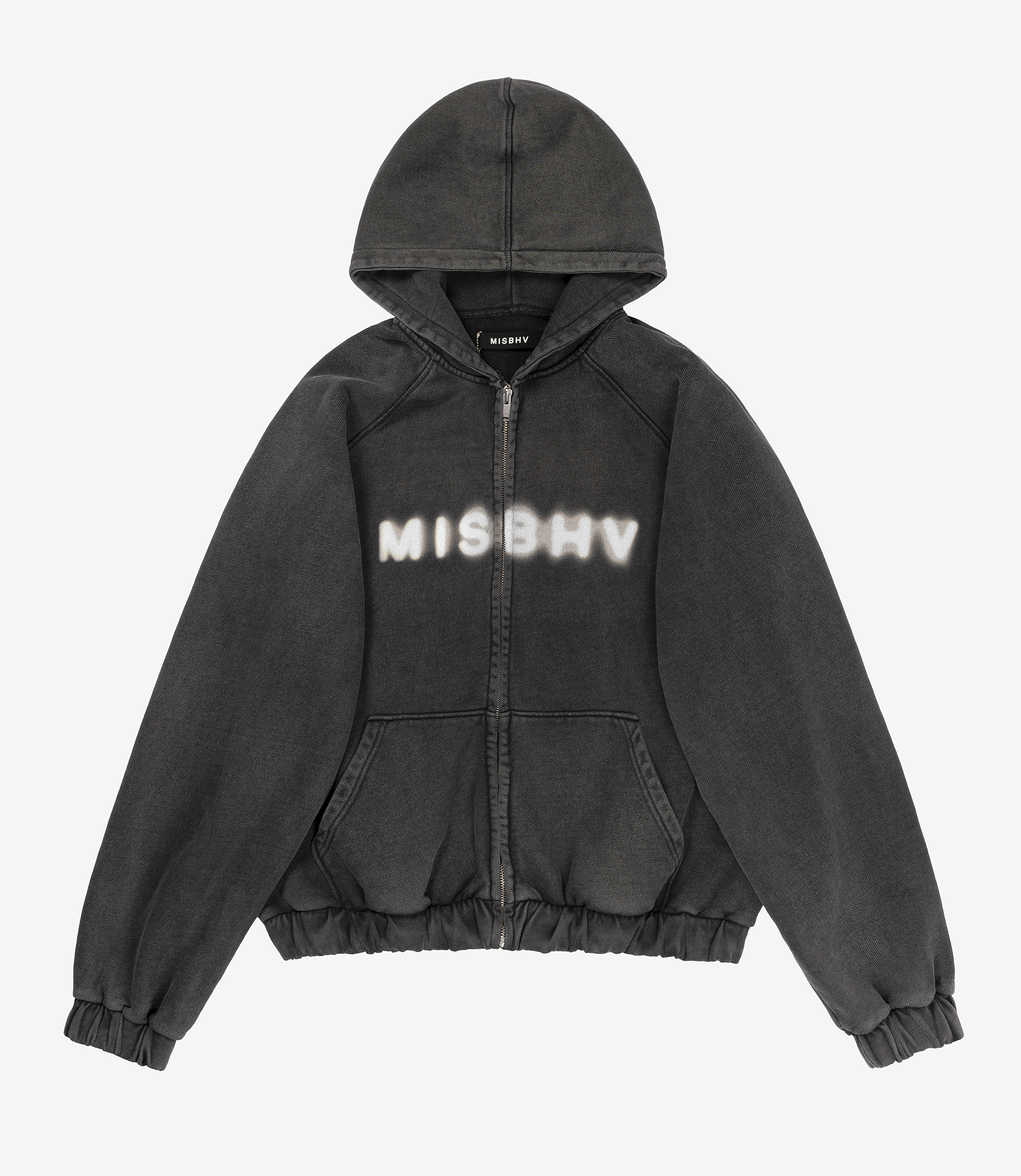 Shop MISBHV Community Zipped Hoodie Washed Black at itk