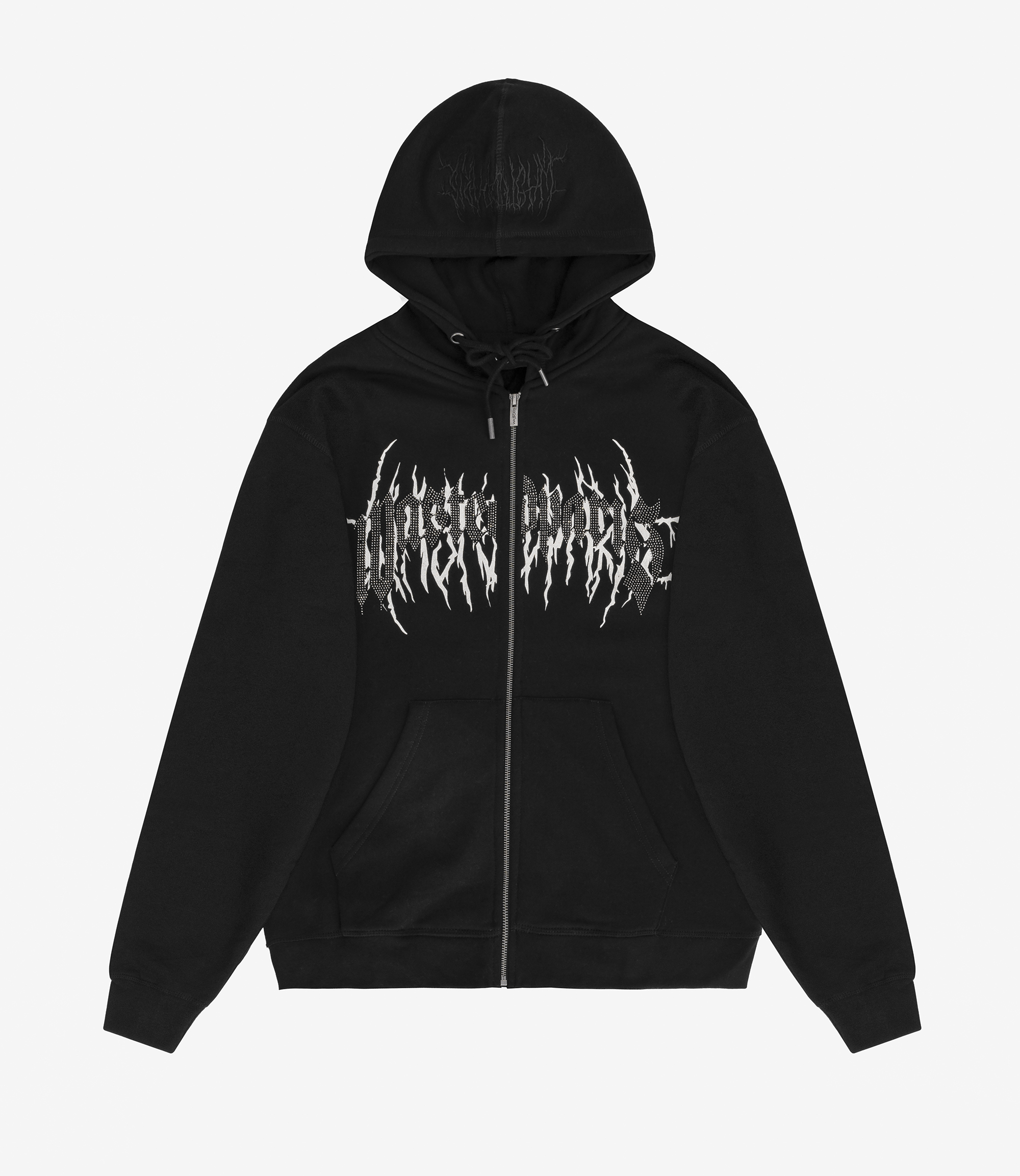 Shop Wasted Paris Iron Bliss Zip Hoodie Black at itk online Shop Wasted Paris Iron Bliss Zip Hoodie Black at itk online
