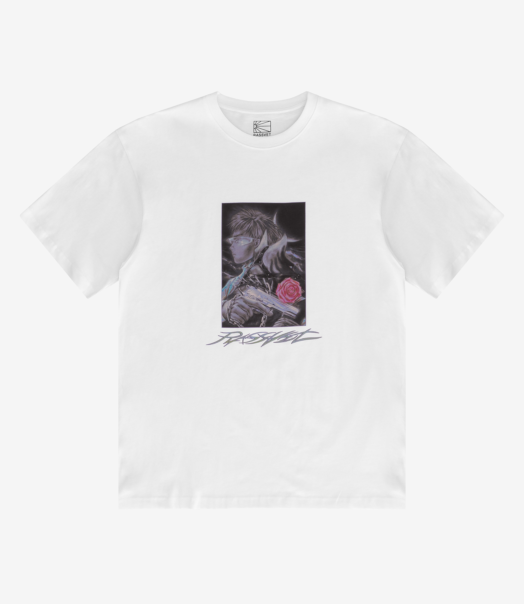 Shop Rassvet x Dian Liang T-Shirt White at itk online store