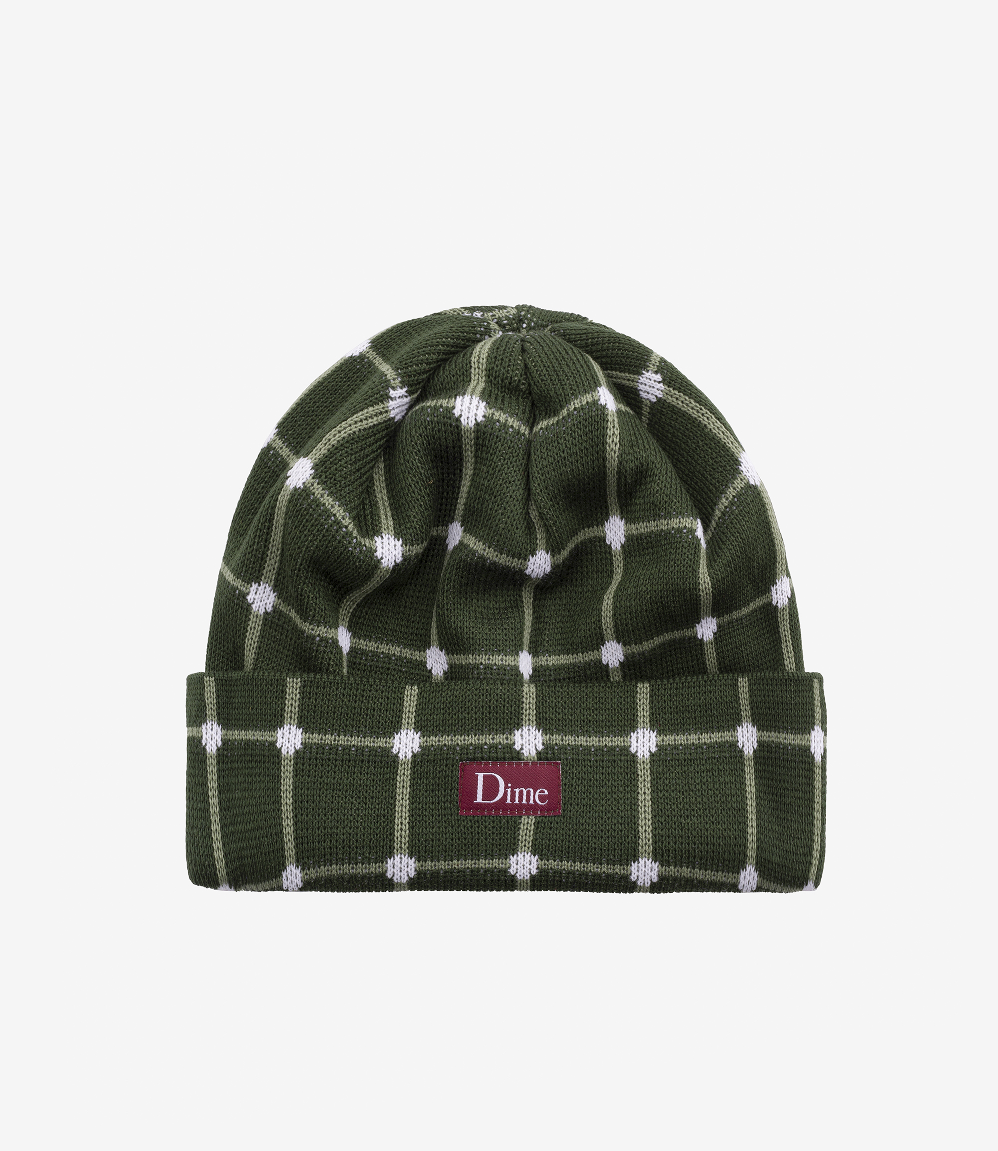 DIME Classic Illusion Beanie Dark Olive - ニットキャップ/ビーニー