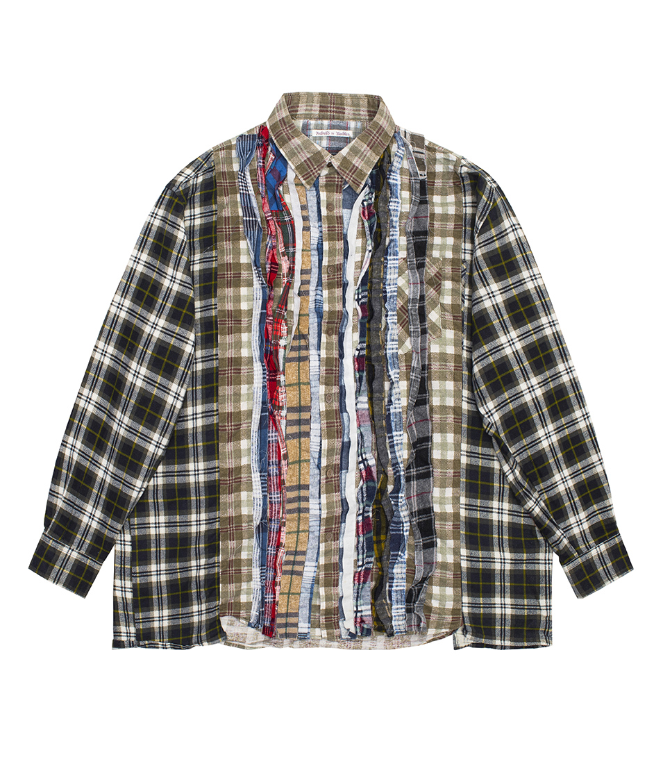 Shop Rebuild by Needles Ribbon Wide Flannel Shirt 2 at itk
