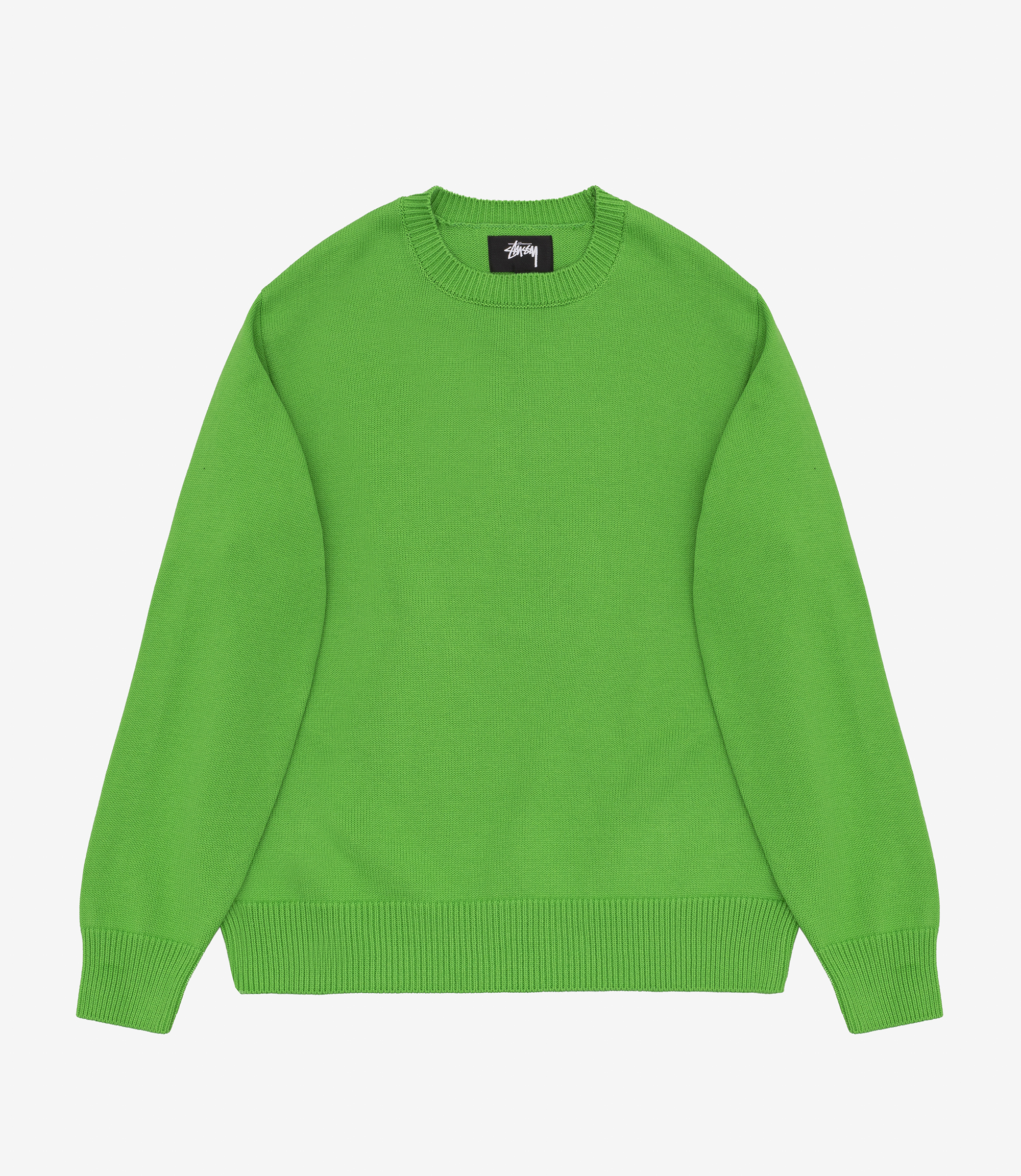 Shop Stussy Bent Crown Sweater Lime at itk online store