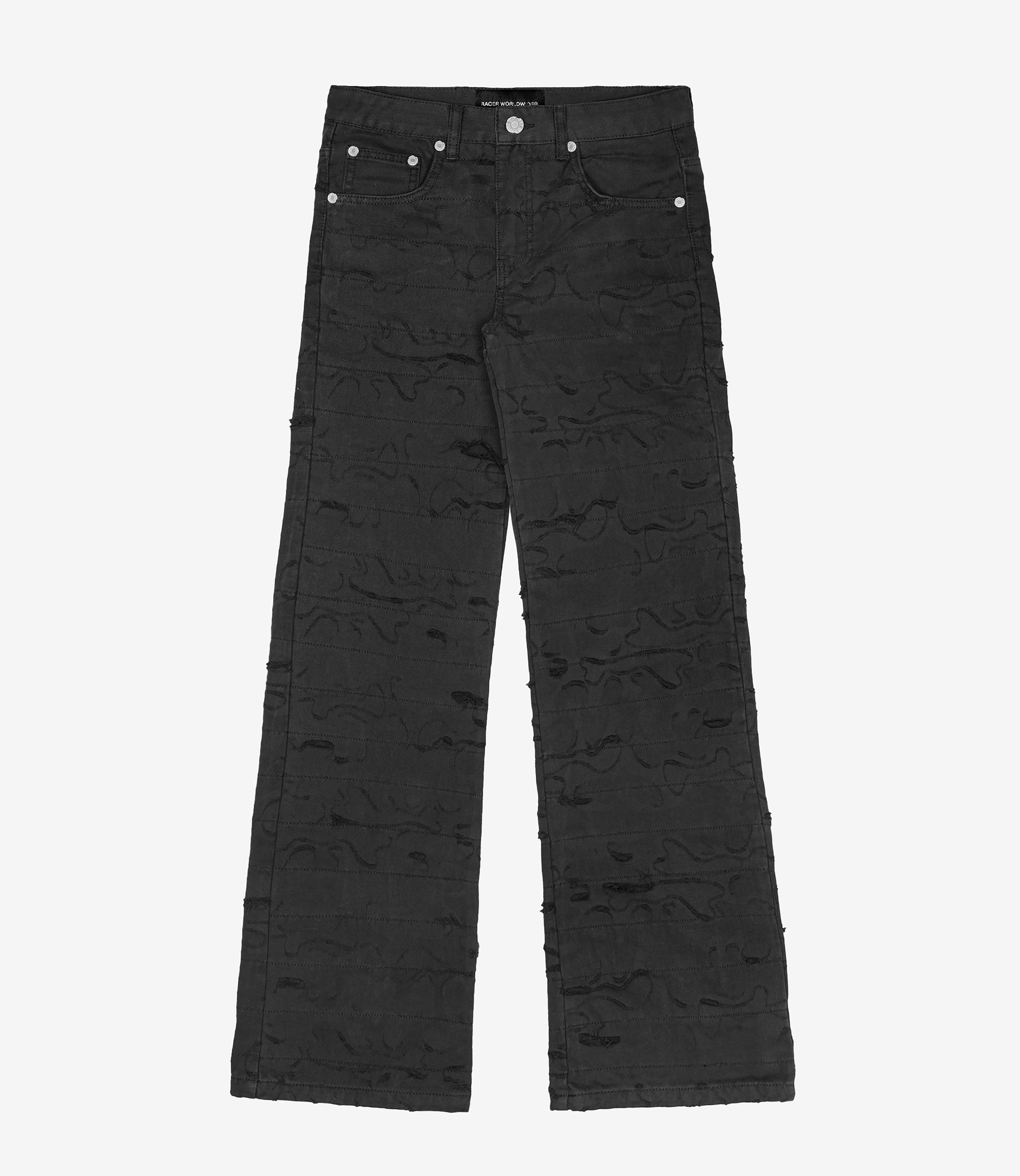 Shop Racer Worldwide Camo Laser Jeans Black at itk online store