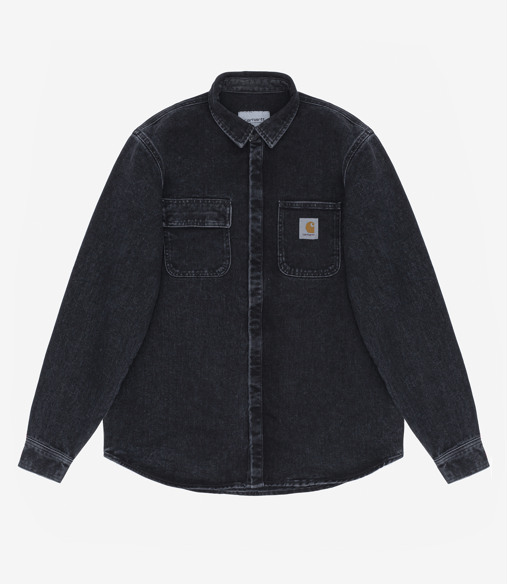 Shop Carhartt WIP Salinac Shirt Jac 'Maitland' Denim Black Stone Washed ...