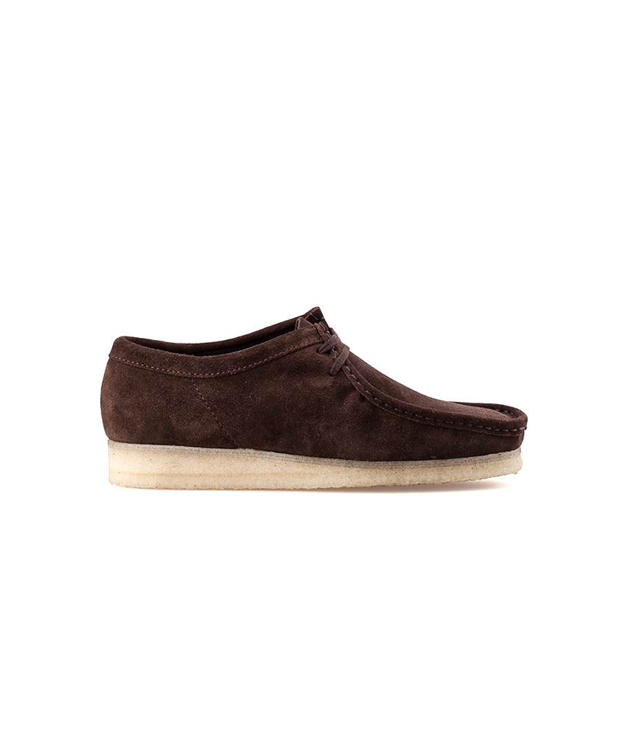 clarks dark brown wallabees