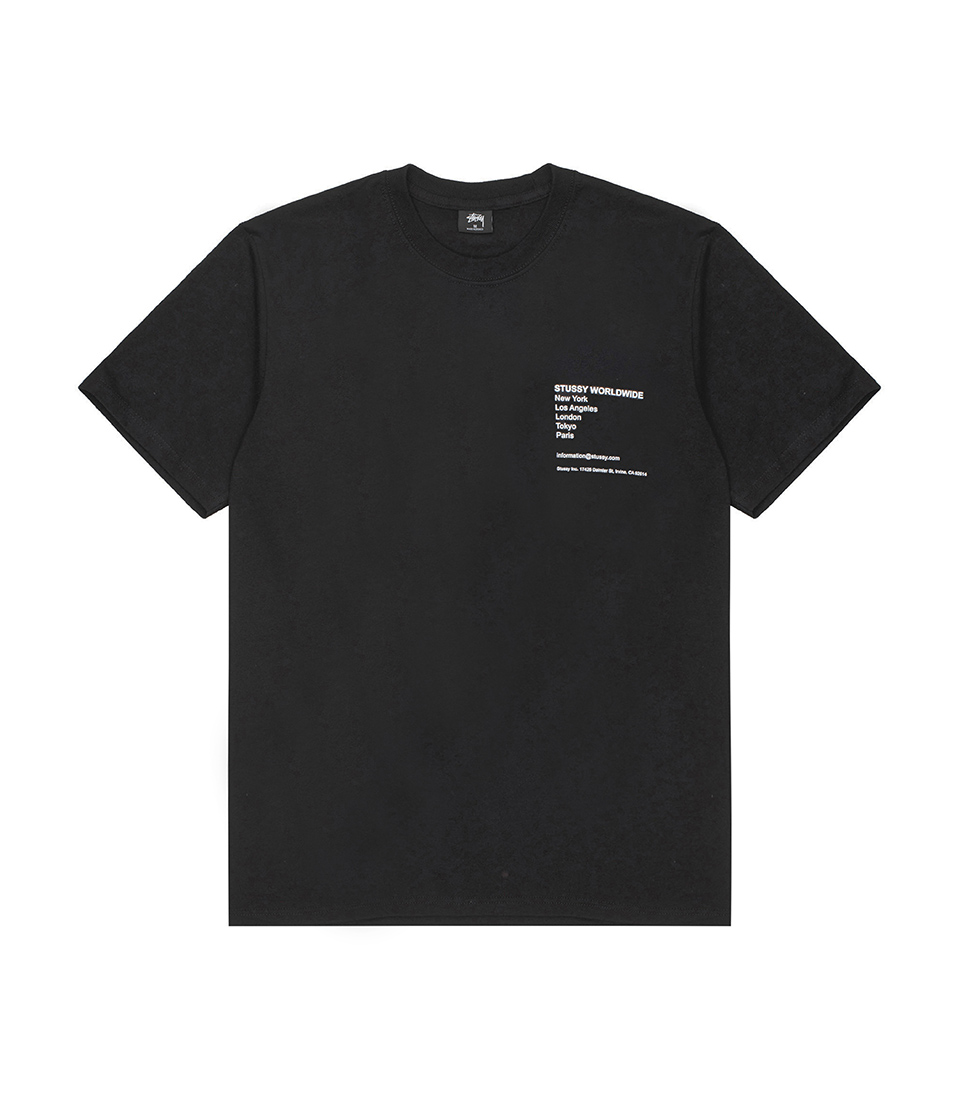 Tシャツ・カットソー Stussy Modern Leaders T-Shirt Black Shop Stussy Modern Leaders Tee Black at itk online store
