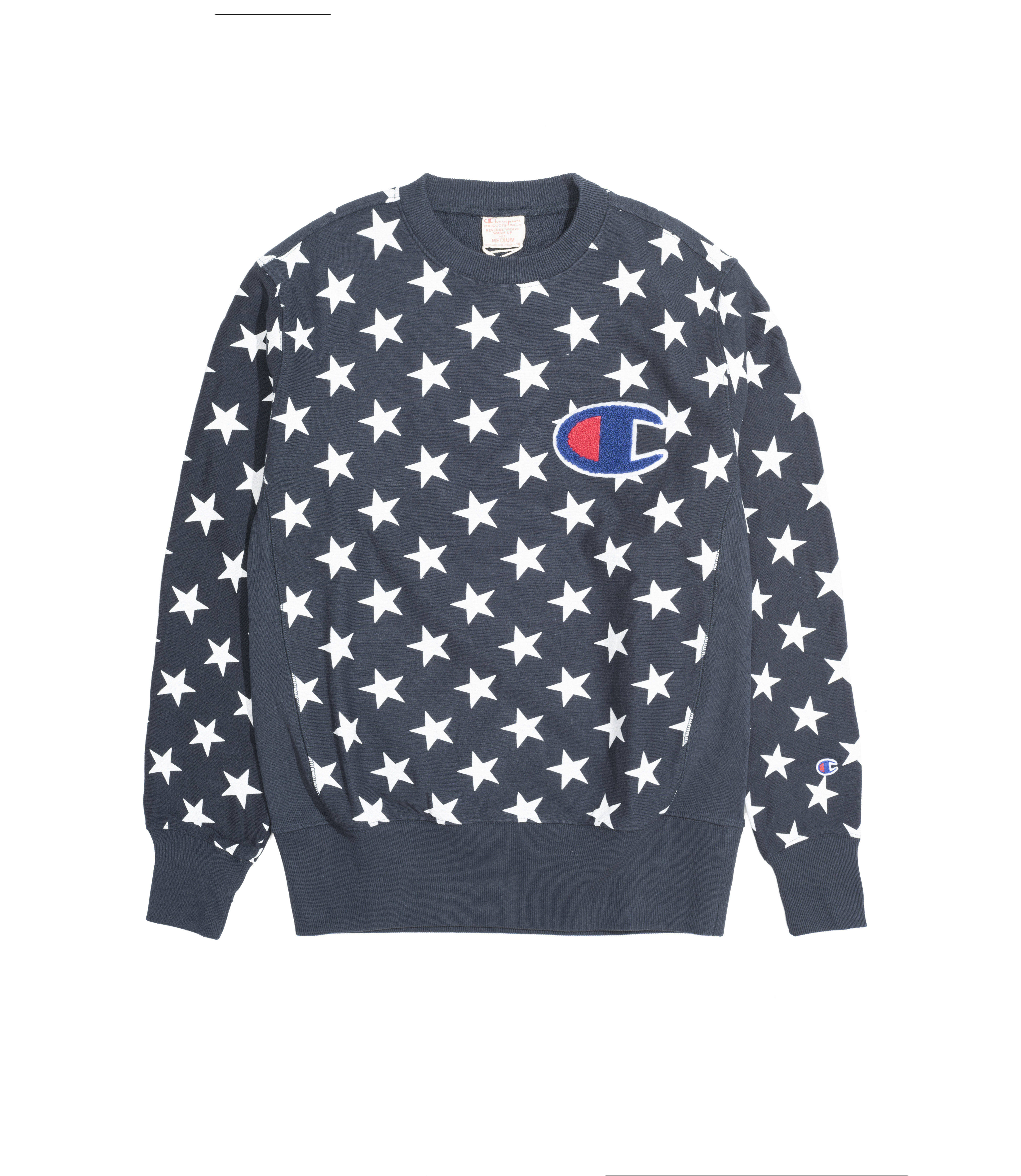 Shop Champion Crewneck Sweatshirt Stars Logo Navy at itk online store