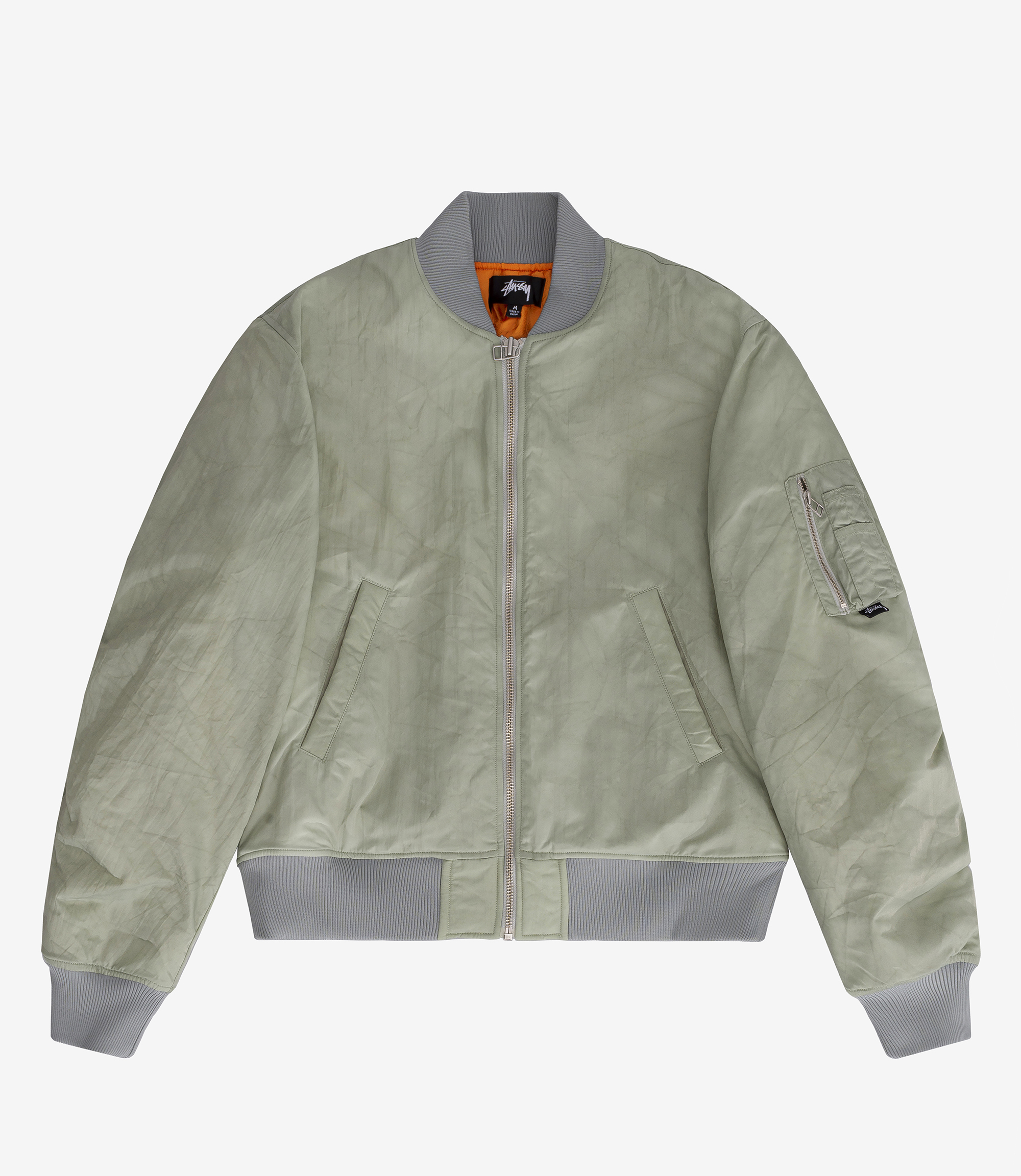 Shop Stussy Dyed Nylon Bomber Stone at itk online store