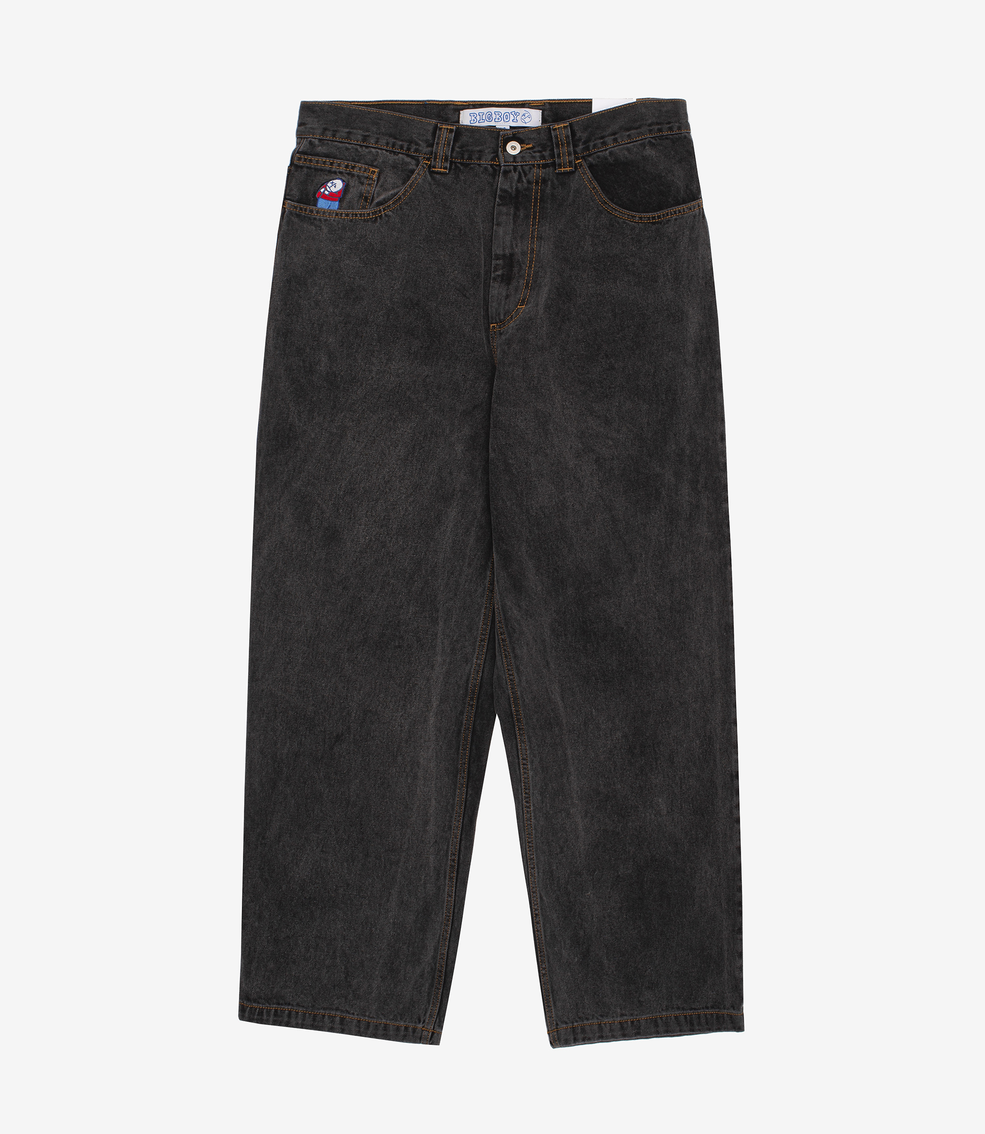 デニムカラーデザインブラックPOLAR BIG BOY JEANS / WASHED BLACK