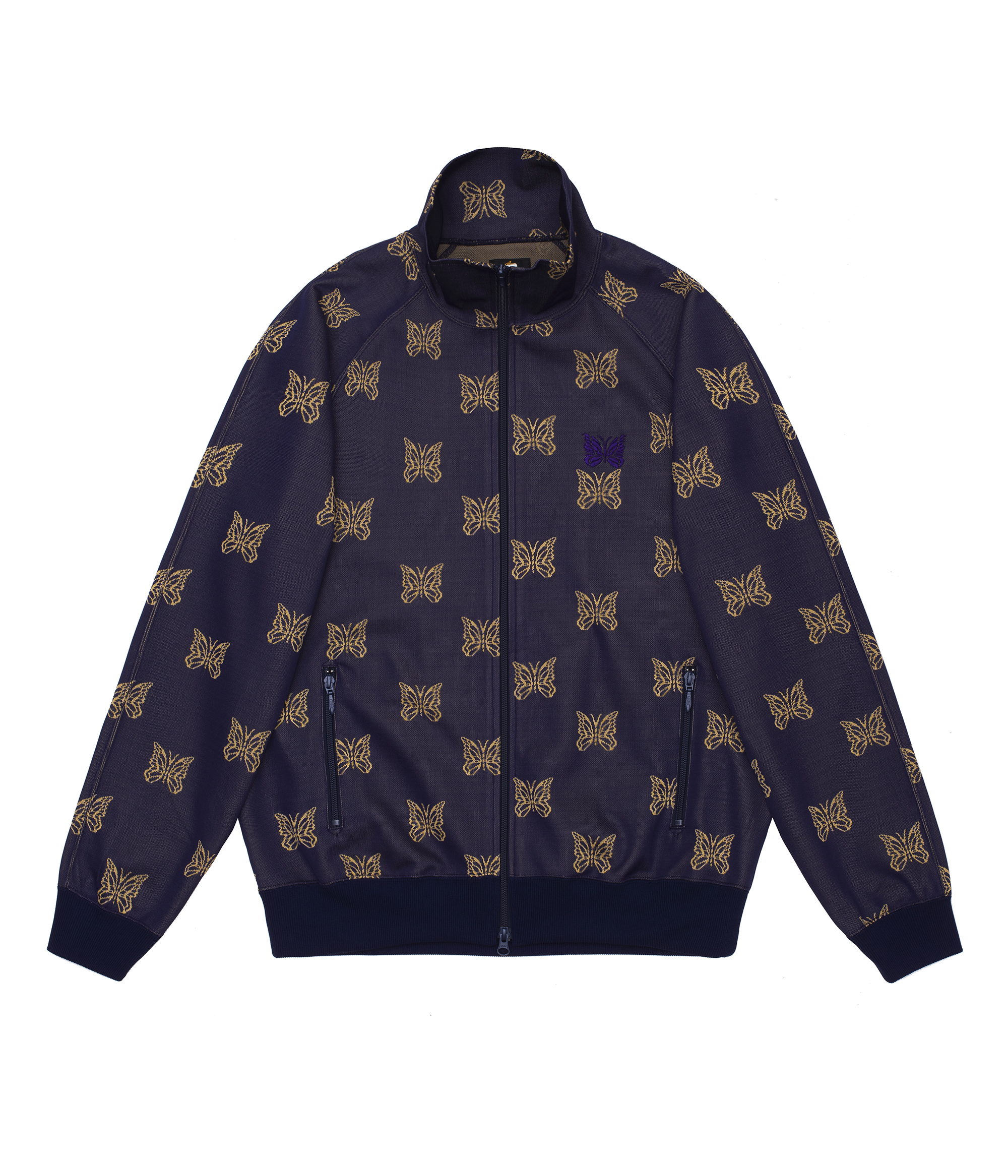 Shop Needles Track Jacket Poly Jacquard Papillon at itk