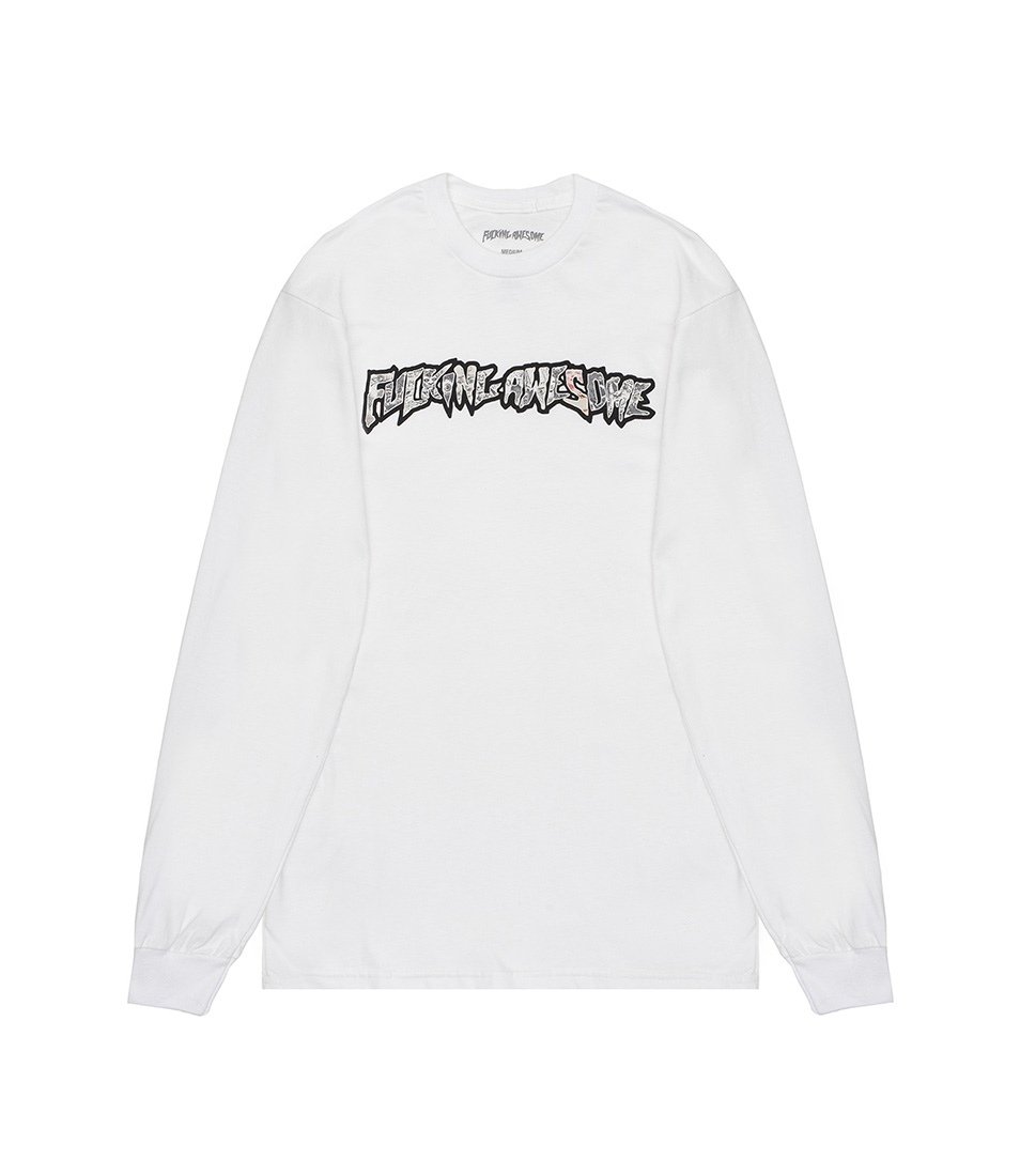 【FA】Fucking Awesome Actual Visual Guidance LS Tee Shop Fucking Awesome Actual Visual Guidance L/S Tee White at