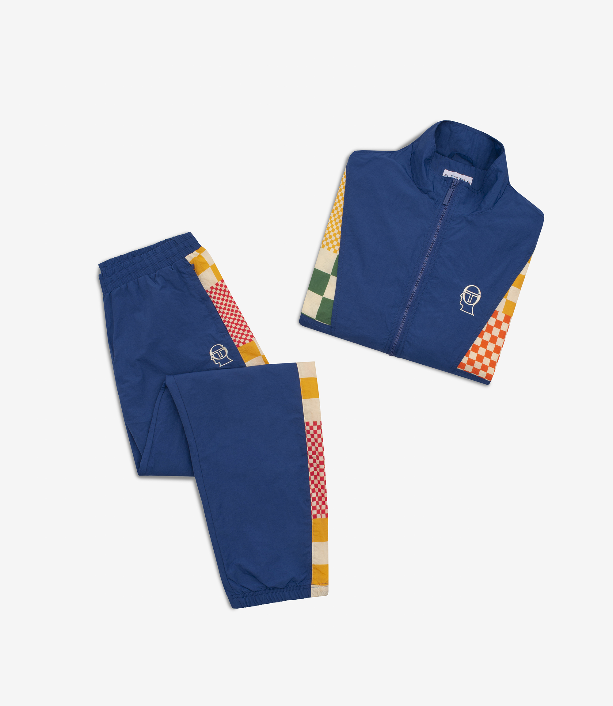 Shop Sergio Tacchini x Brain Dead Nylon Tracksuit Navy at itk online store