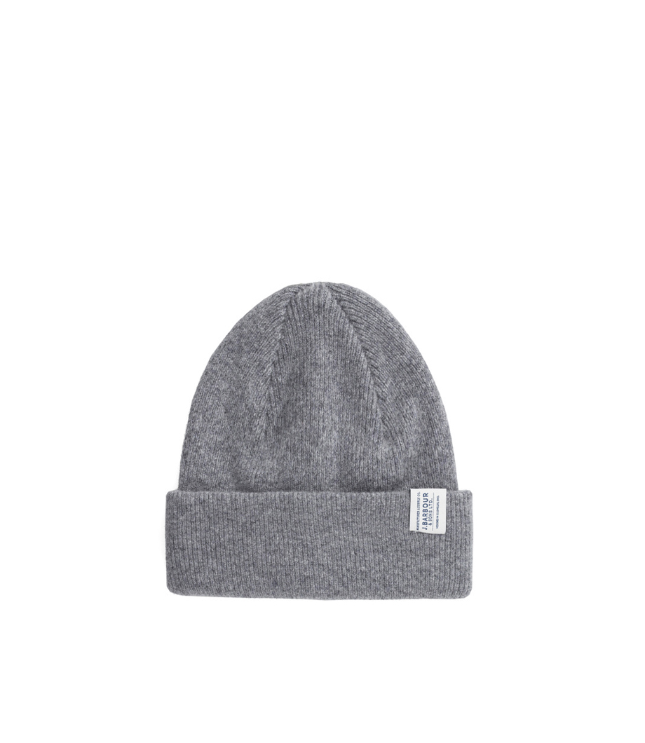 Shop Barbour Lambswool Watch Cap Grey at itk online store