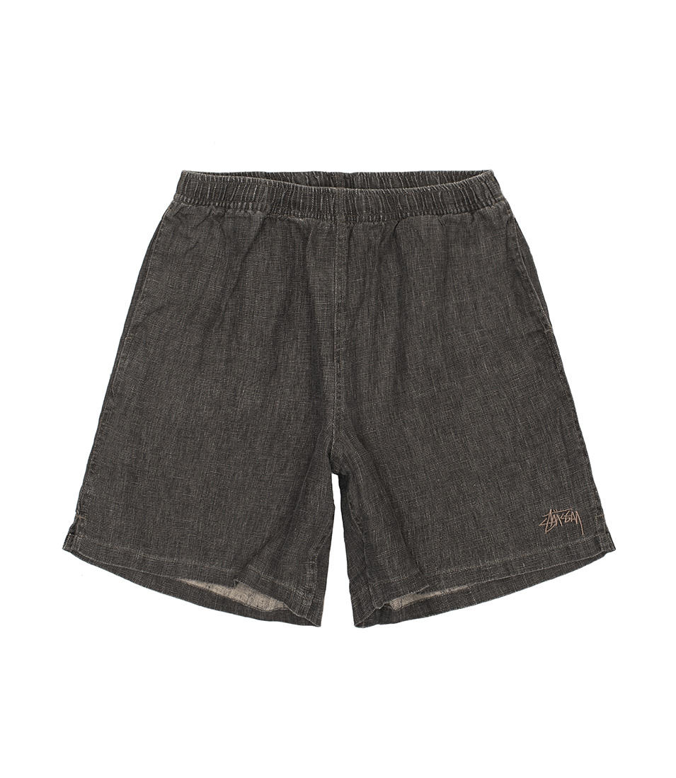 Shop Stussy Boxy Linen Short Charcoal at itk online store