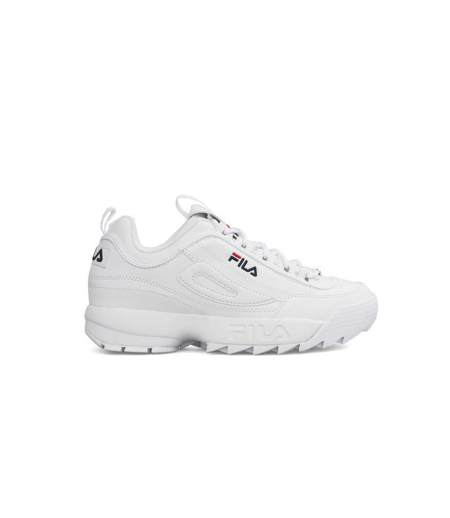 fila disruptor low bianche