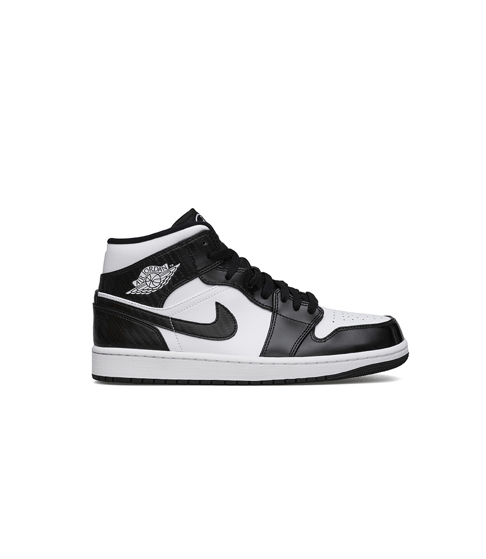 Shop Air Jordan 1 Mid Carbon Fiber All-Star Black/White at itk online store