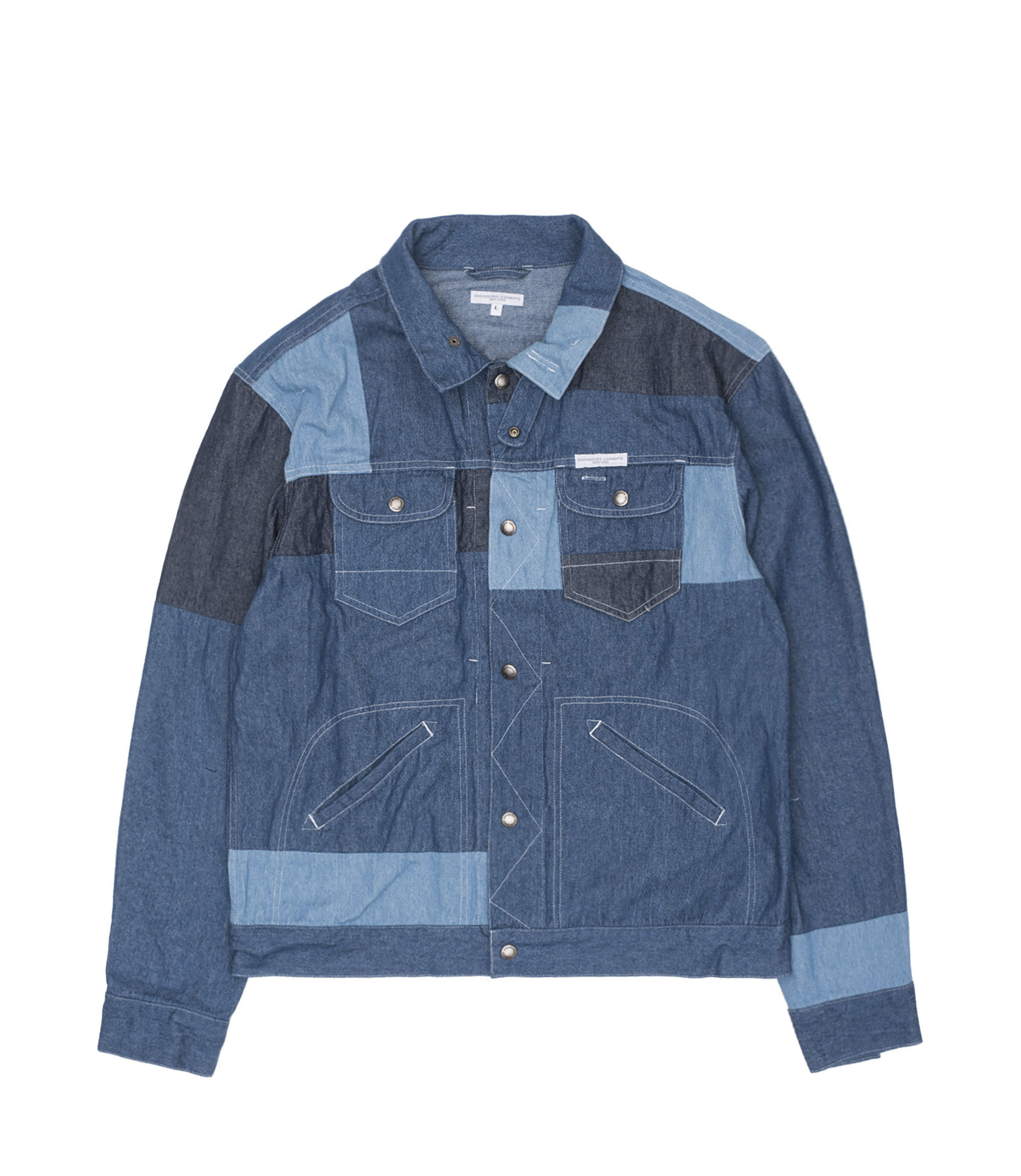 Shop Engineered Garments Trucker Jacket Denim Med at itk online store