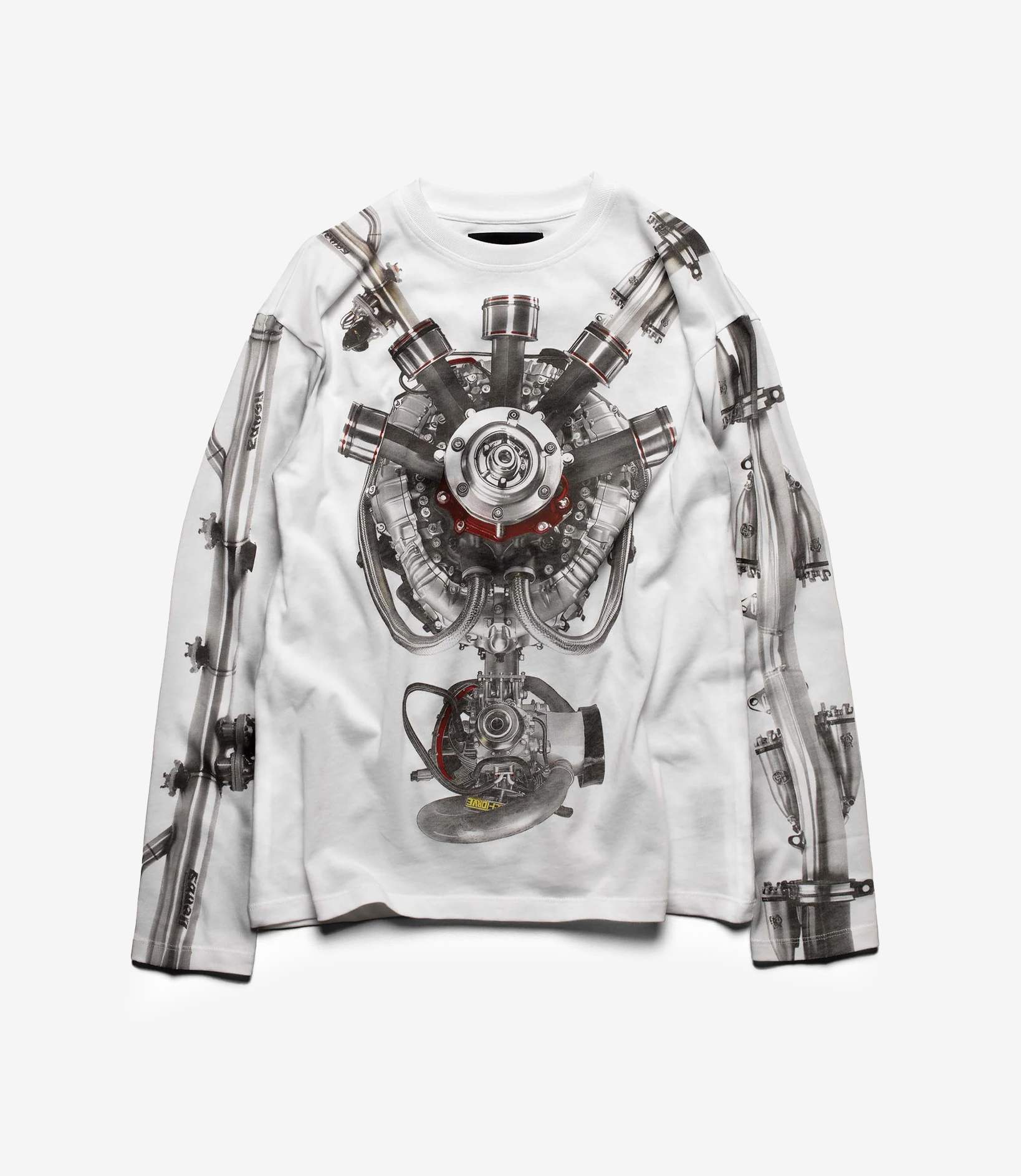 Engine Apparel Engine Shop Racer Worldwide Engine Long Sleeve White at itk online store