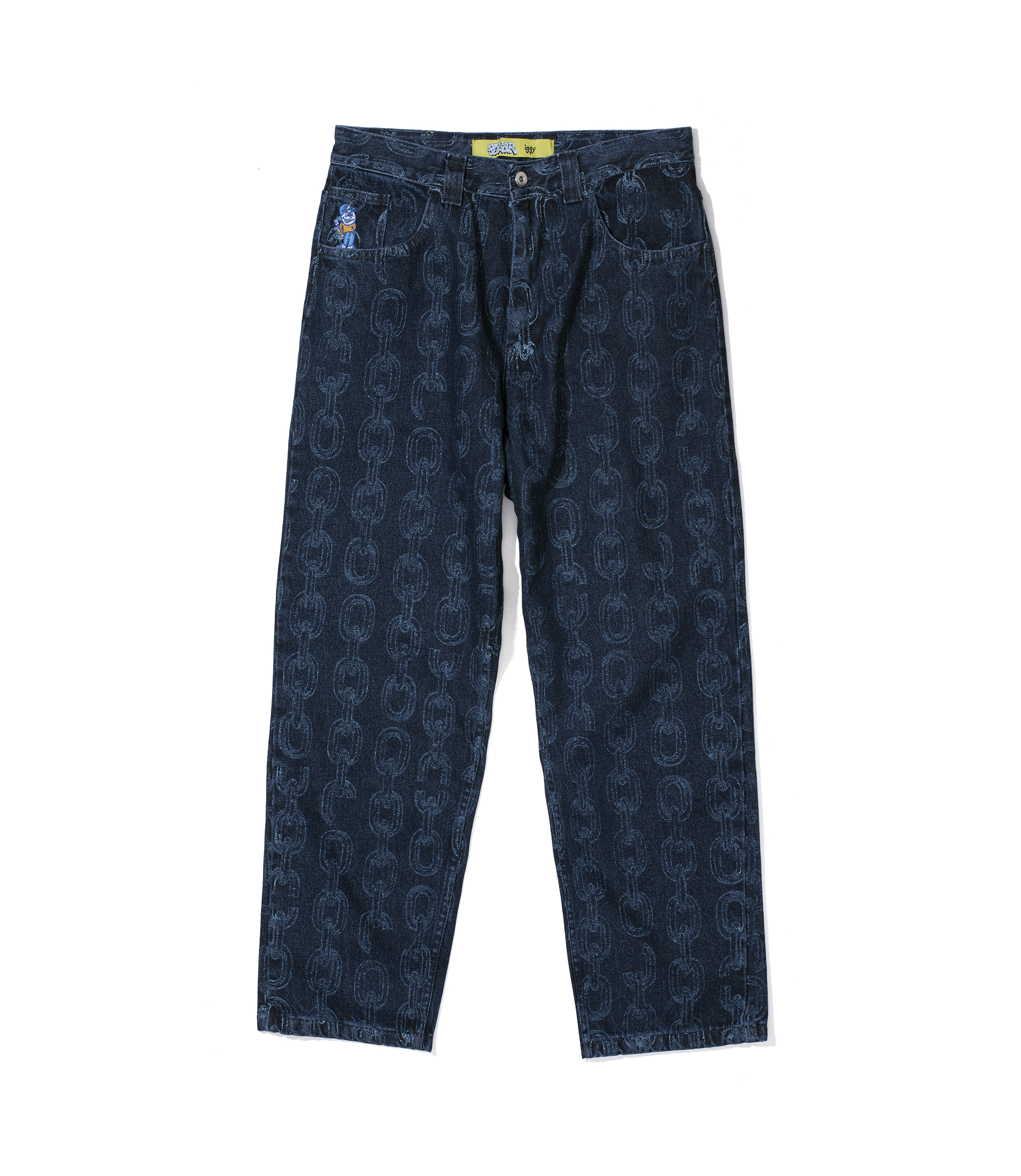パンツ Polar Iggy 93 Denim Jeans Chains Shop Polar Skate Co x Iggy 93 Denim Chains Dark Blue at itk