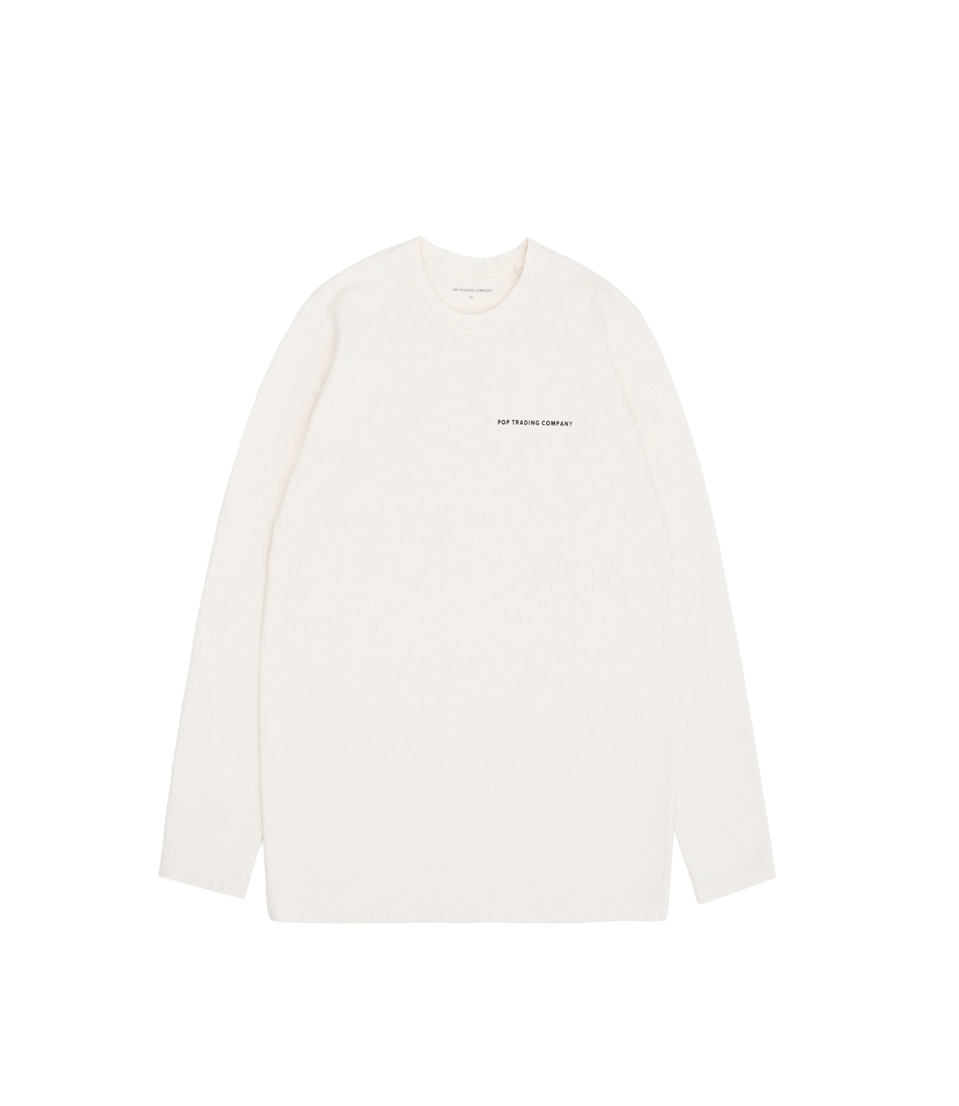 Shop Pop Trading Company Logo Longsleeve T-Shirt Off-White