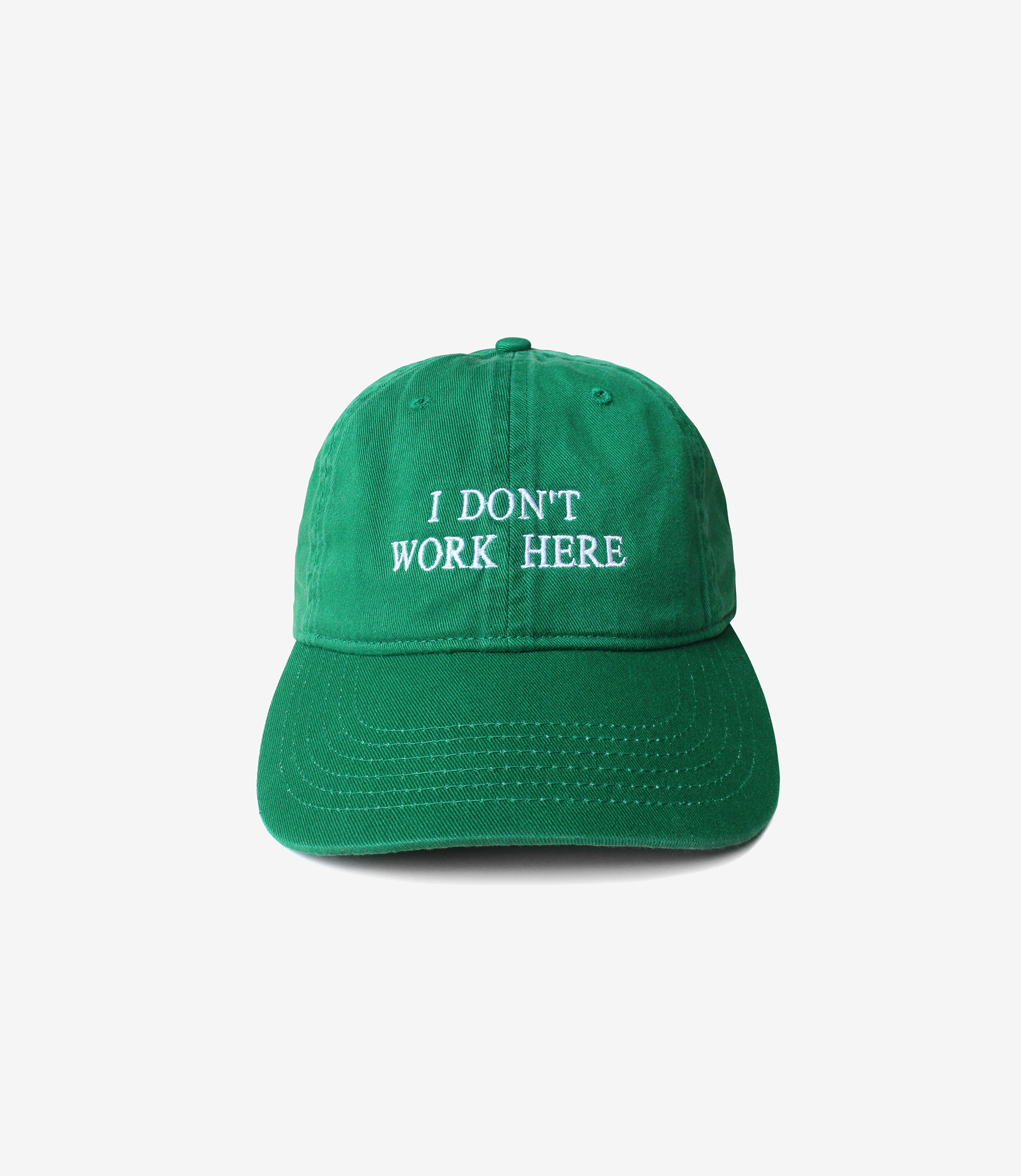 Shop IDEA Sorry I Don't Work Here Hat Green at itk online store