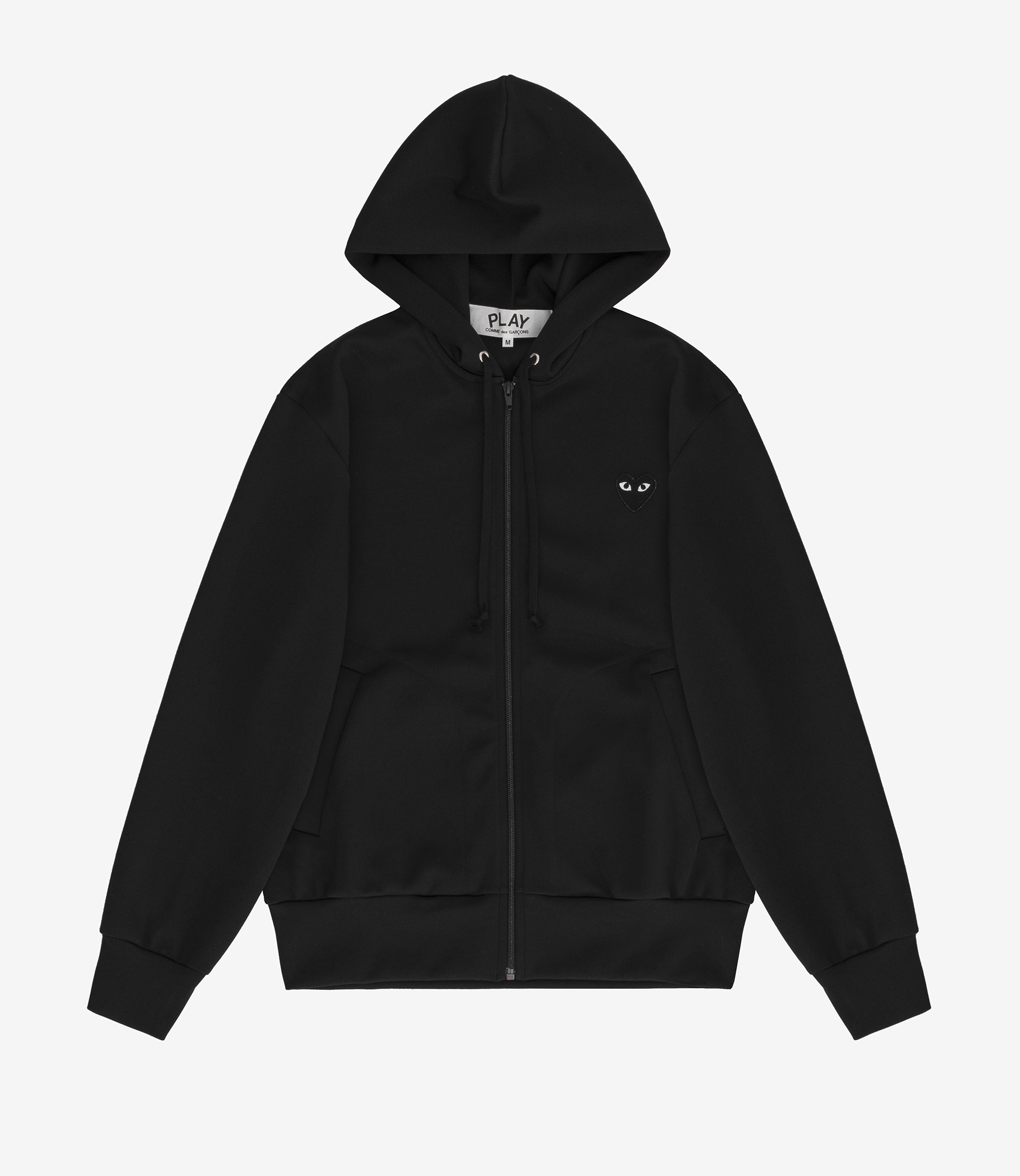 Shop Comme des Garcons Play Pullover Black Print Hoodie Black Black at itk online store