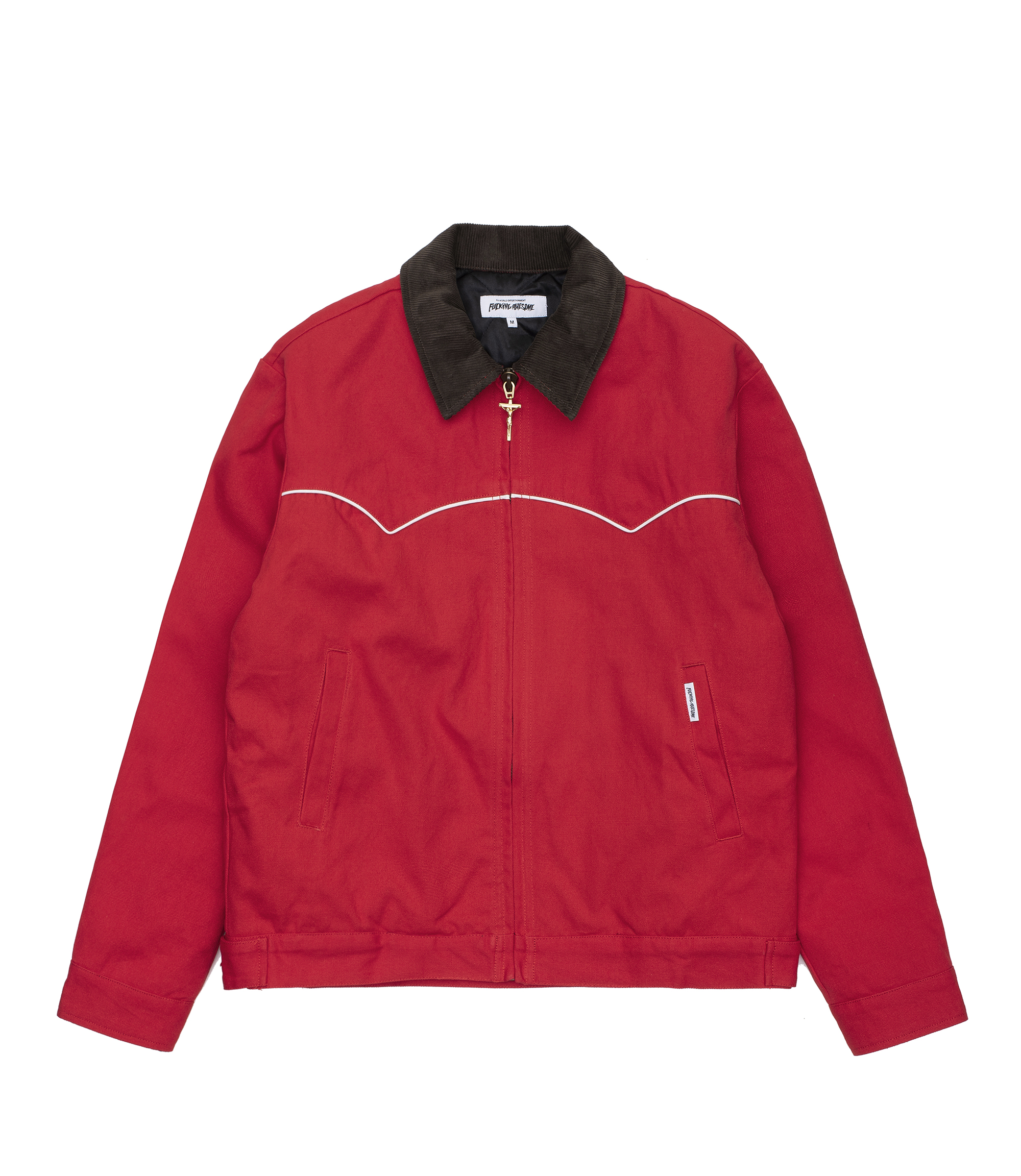 Shop Fucking Awesome Western Canvas Jacket Cigarette Red at itk