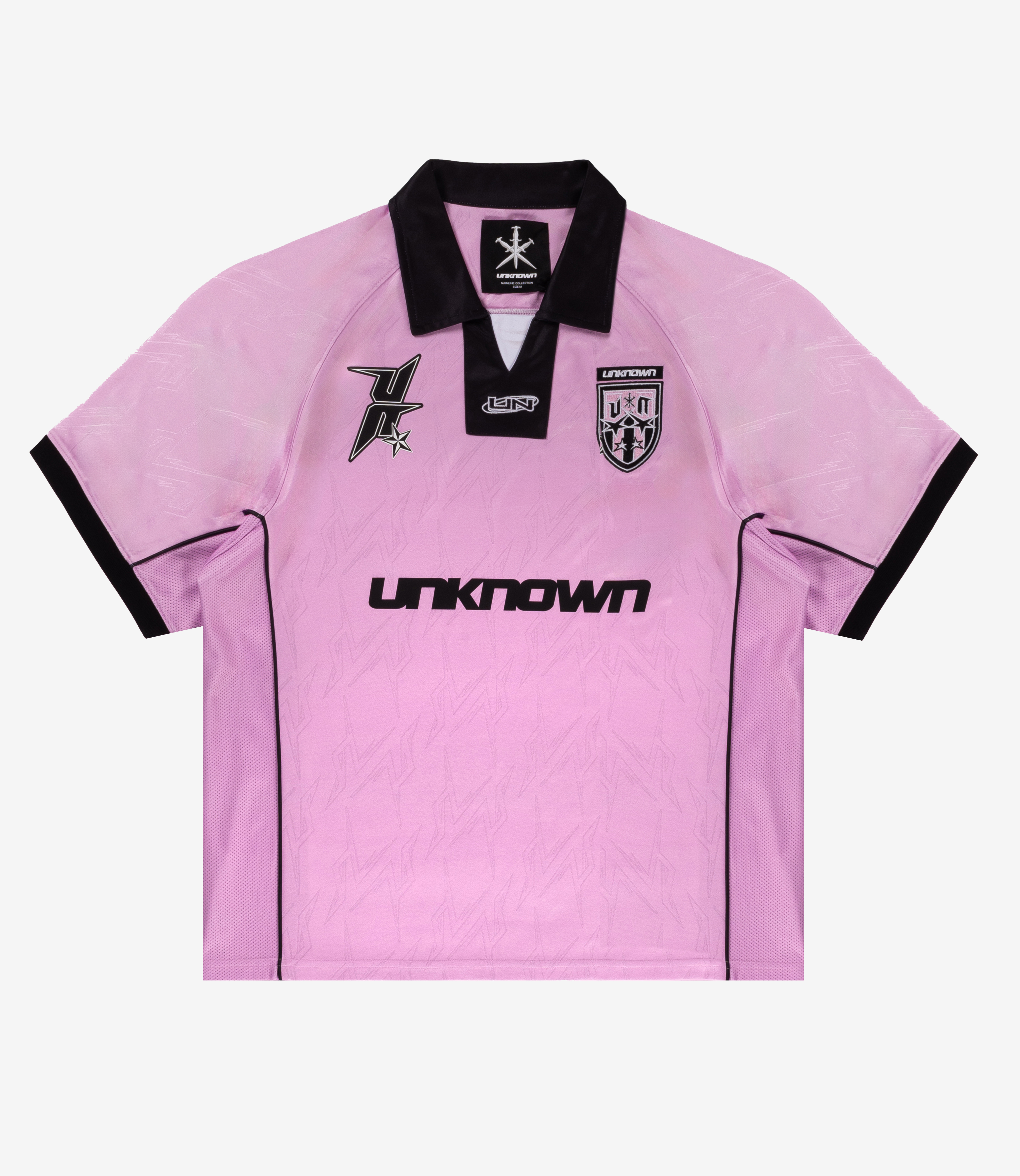 Shop Unknown London Monogram Football Shirt Pink at itk online store