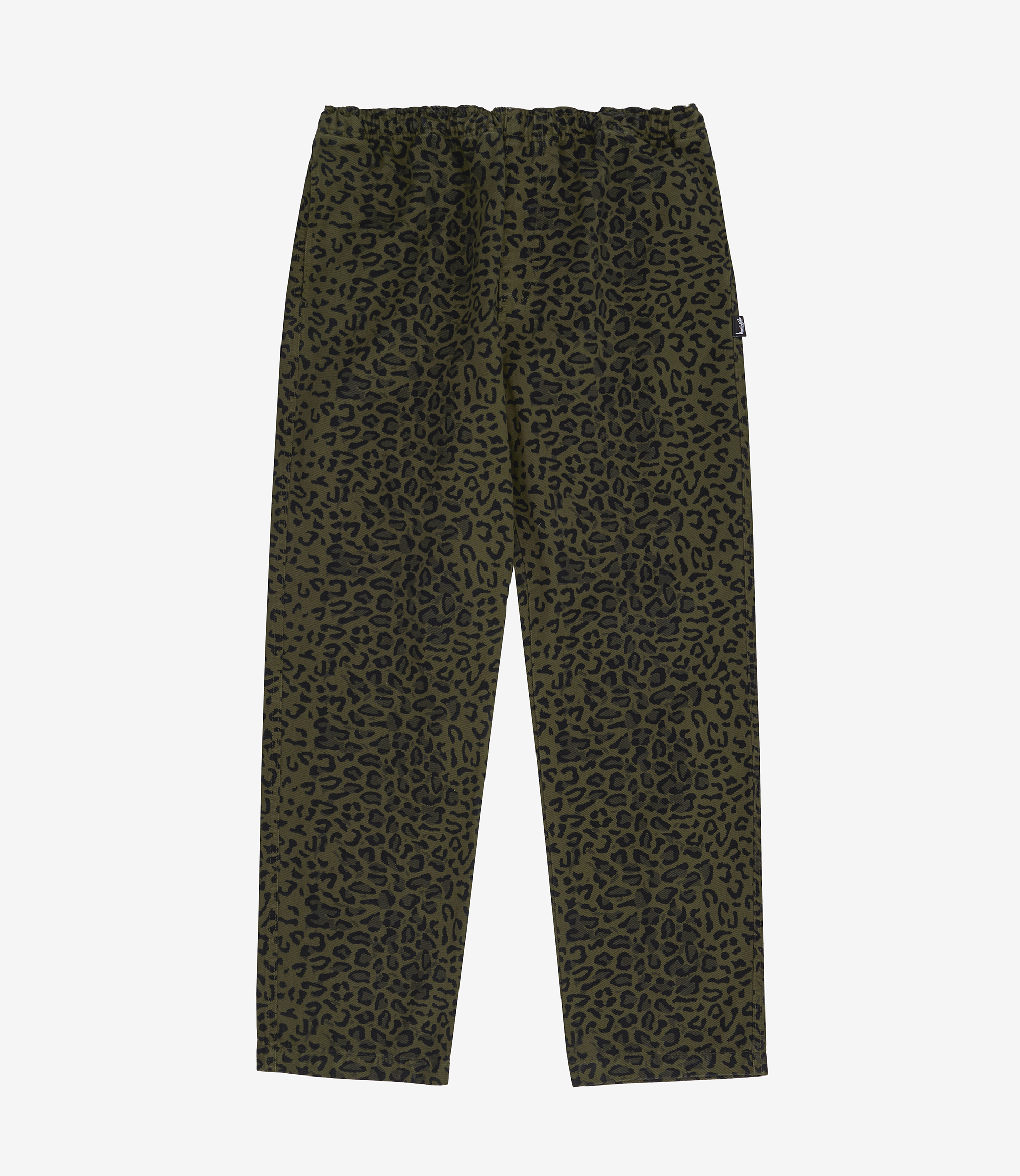 Shop Stussy Leopard Beach Pant Olive at itk online store