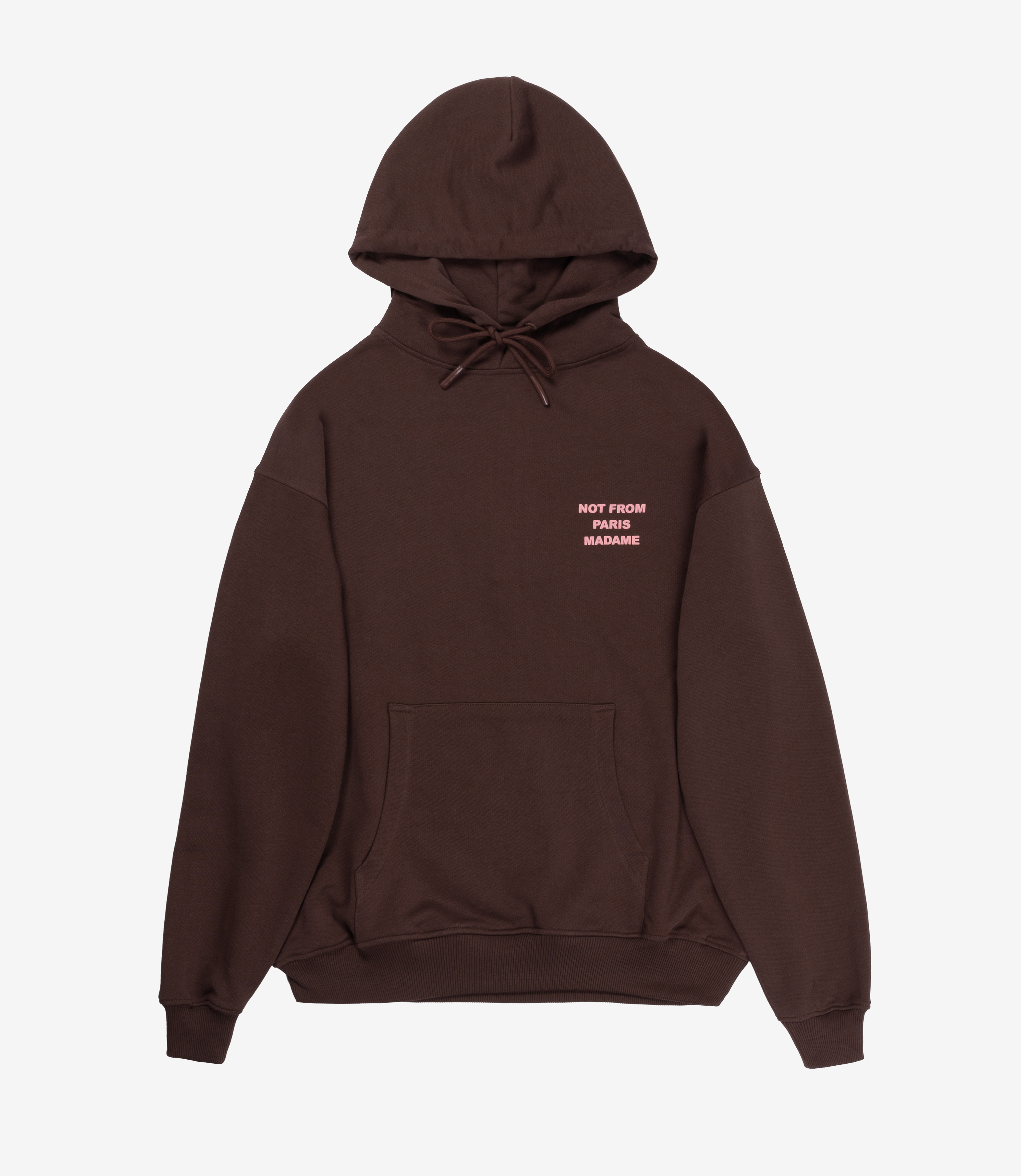 パーカー・フーディ DROLE DE MONSIEUR \"NOT FROM PARIS MADAME\" HOODIE Mastic Cotton Slogan Hoodie