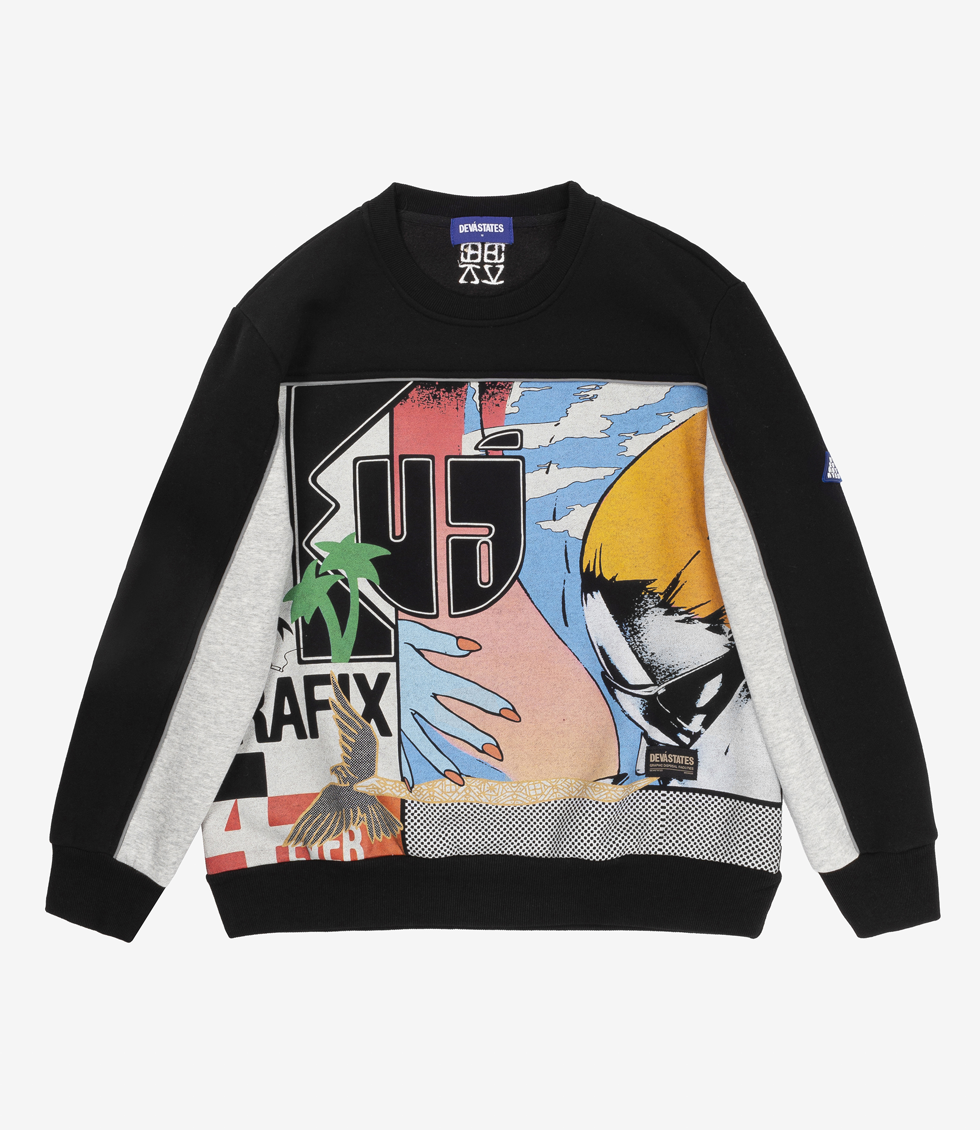Shop Devá States Crewneck Sweater Audax Black at itk online store