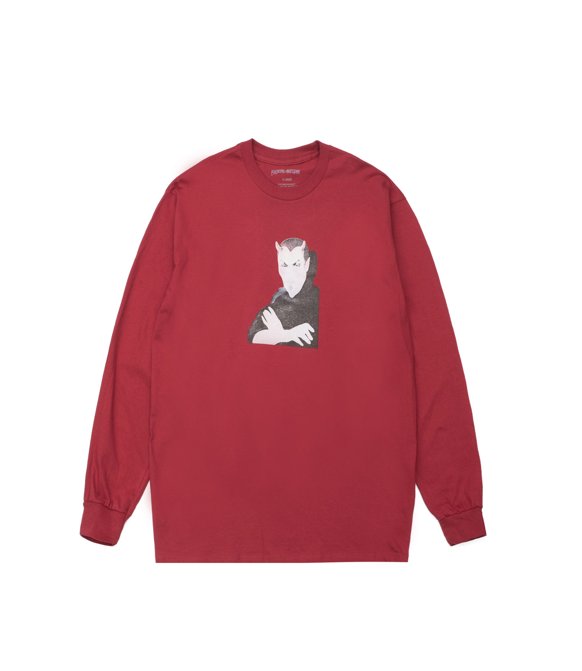 【FA】Fucking Awesome Charlie Babylon LS Tee Shop Fucking Awesome Charlie Babylon Longsleeve Red at itk