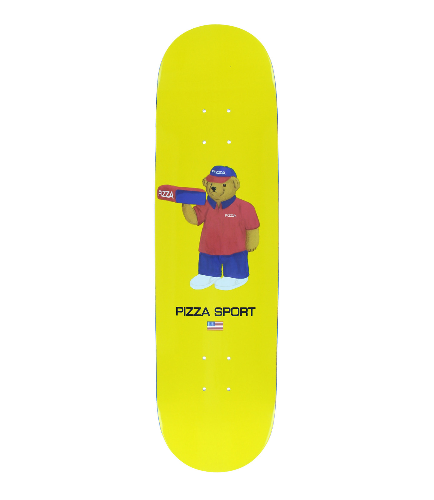 Shop Pizza Skateboards Pizza Bear Deck Yellow 8.25