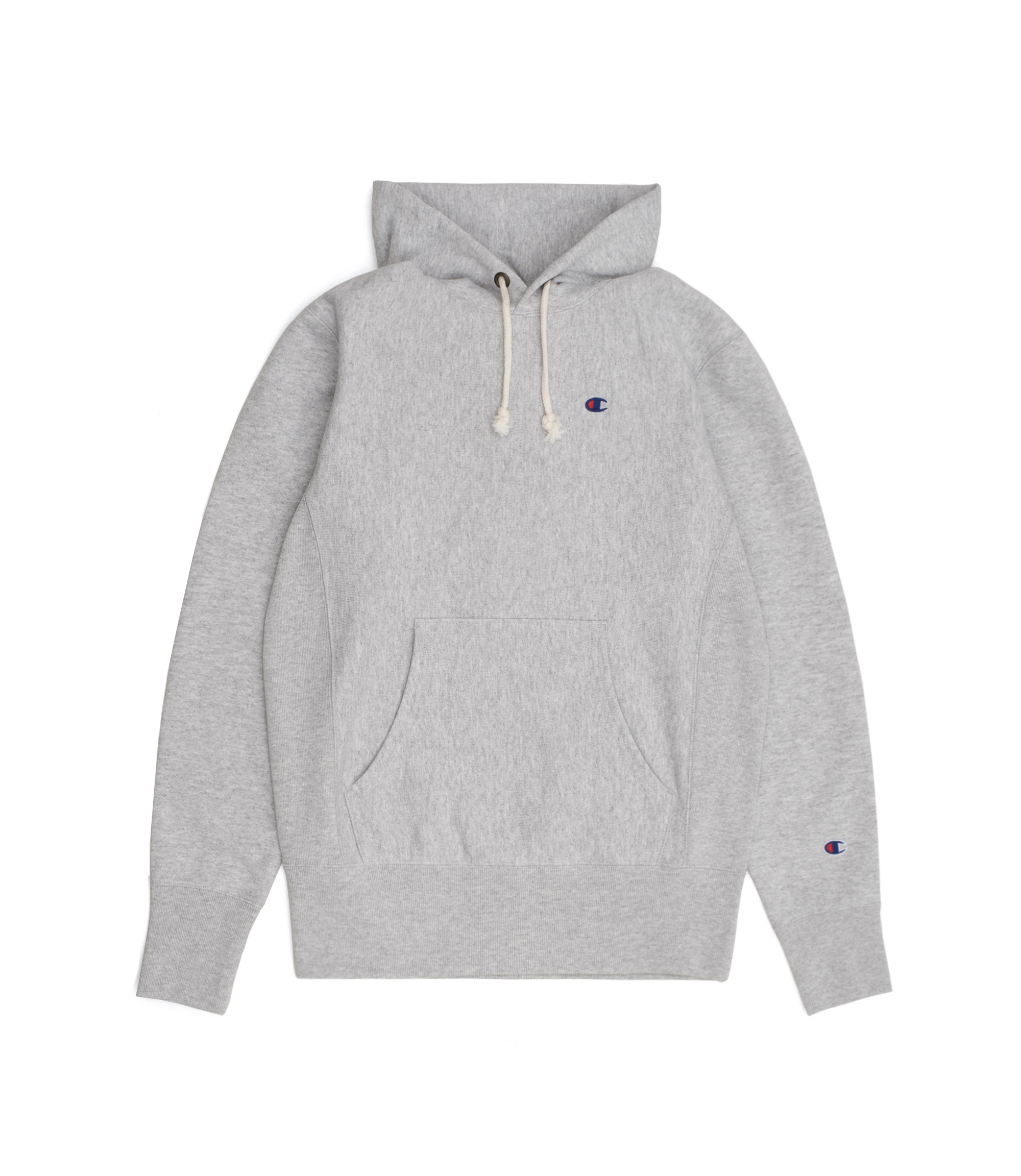 Shop Champion Hooded Sweatshirt Chest Logo Grey at itk online store