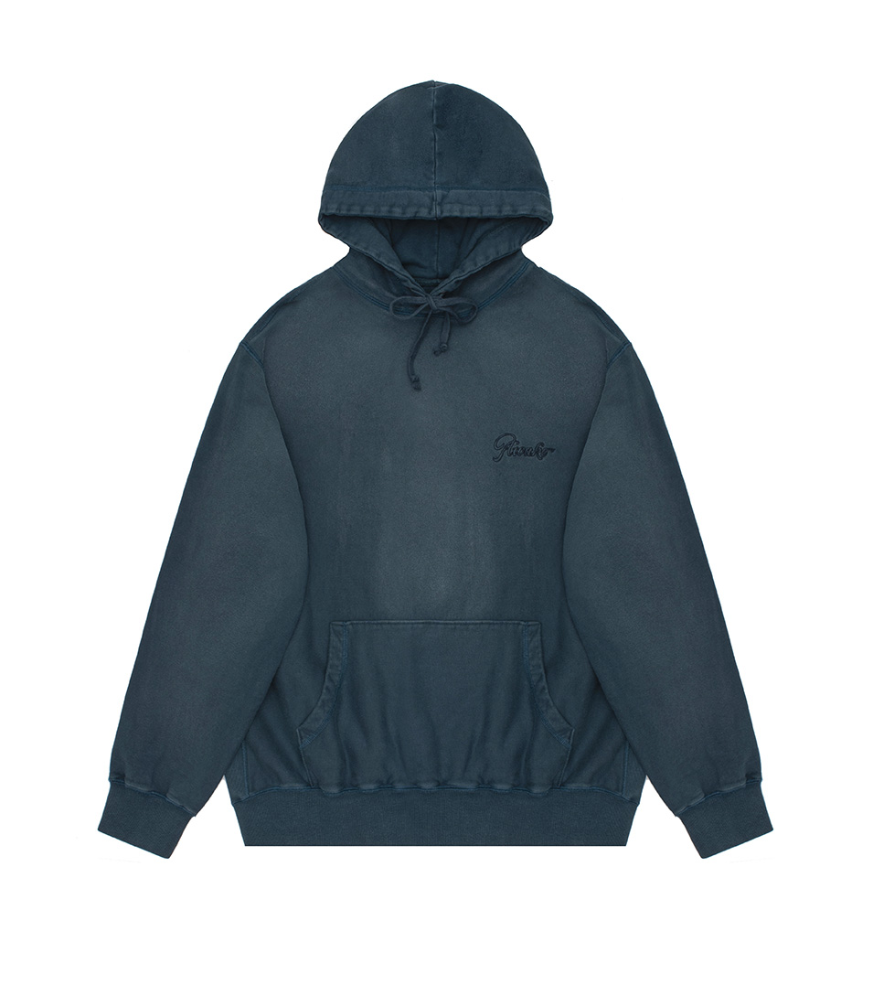 Shop Awake NY Sunbleached Logo Hoodie Blue at itk online store