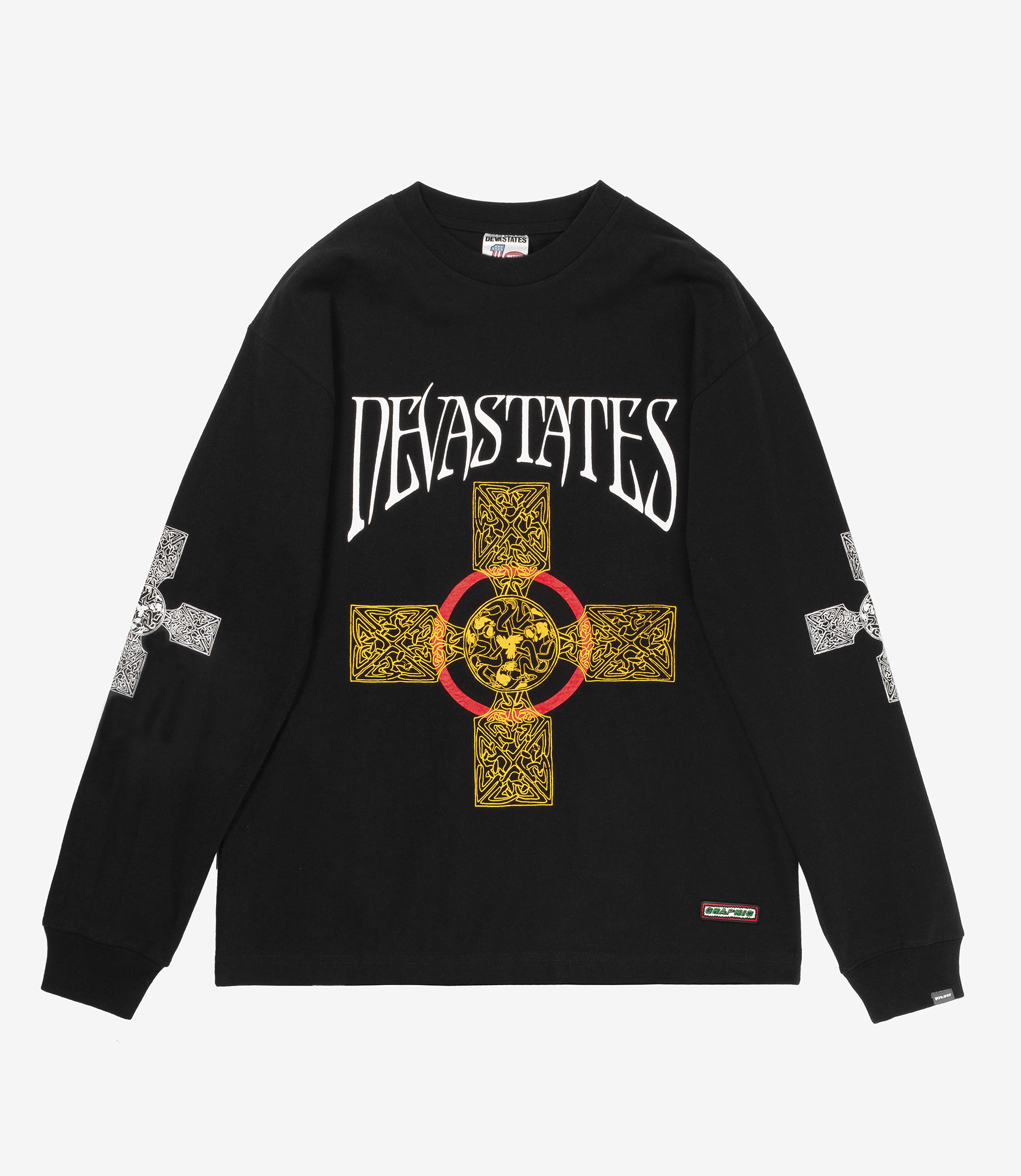 Deva Store Shop Devá States Ls T-shirt Cross Black at itk online store