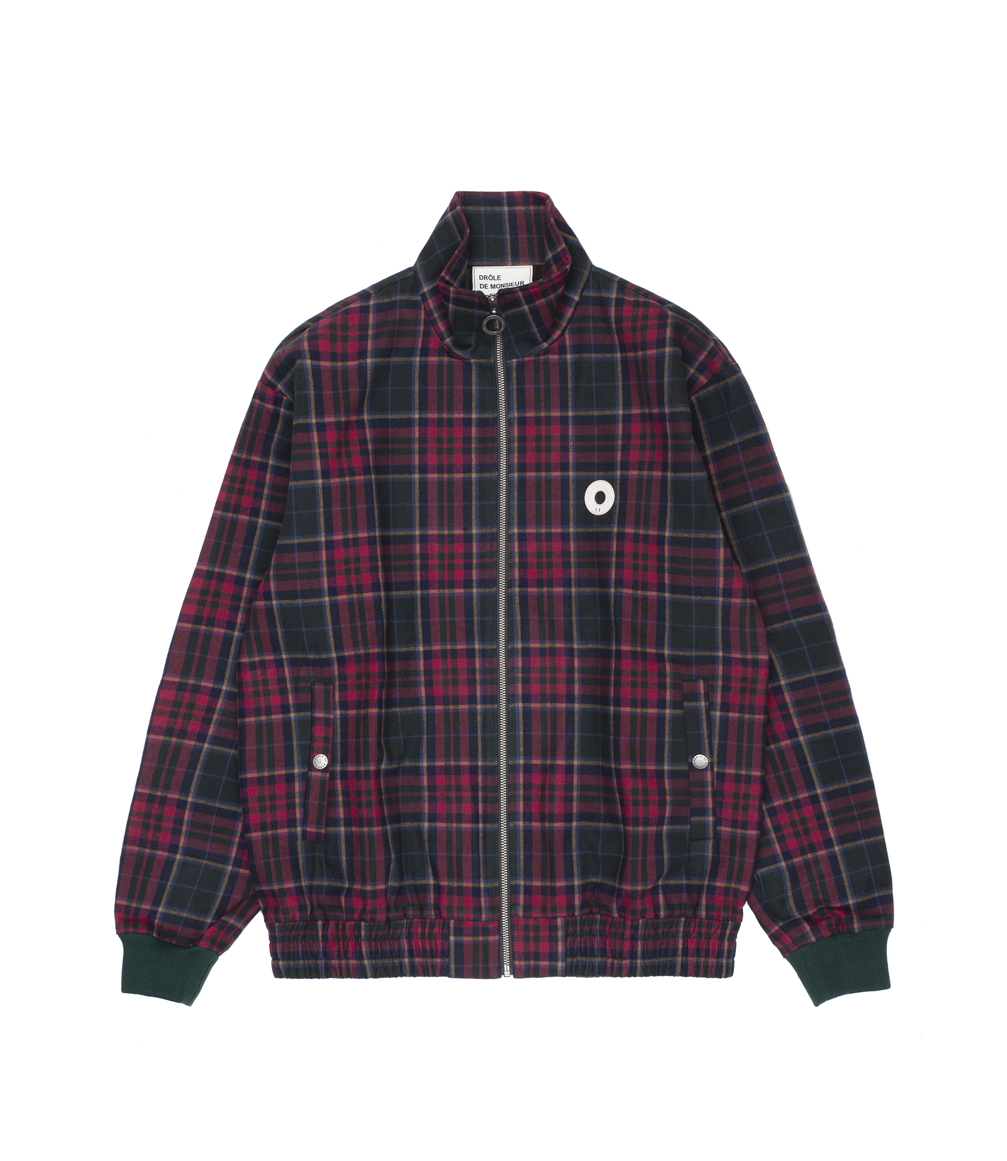 ジャケット・アウター DROLE DE MONSIEUR / Padded Check Jacket Shop Drôle de Monsieur Madras Check Trackjacket Jacquard at