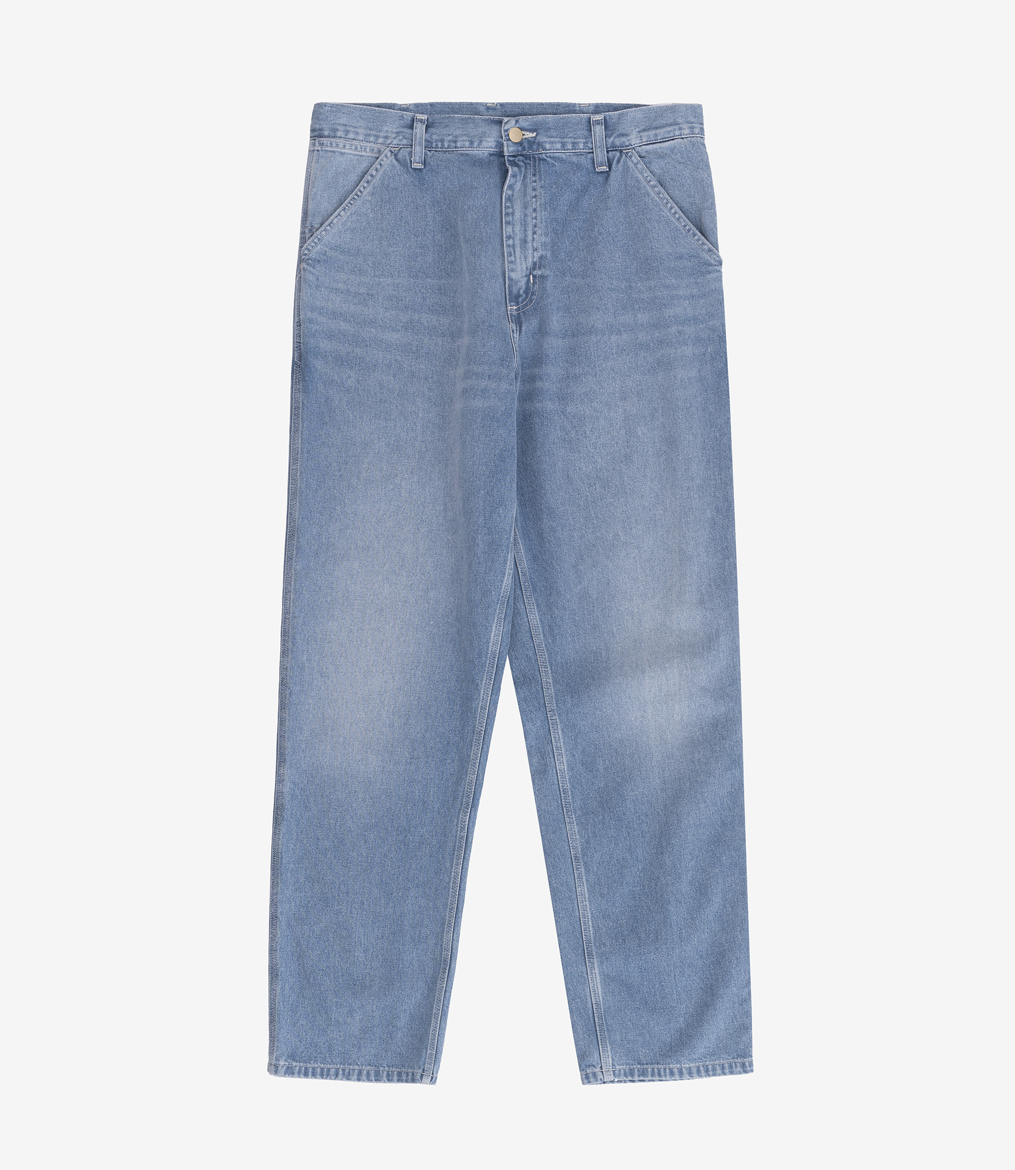 Shop Carhartt WIP Simple Pant 'Norco' Denim Blue Light True Washed at ...