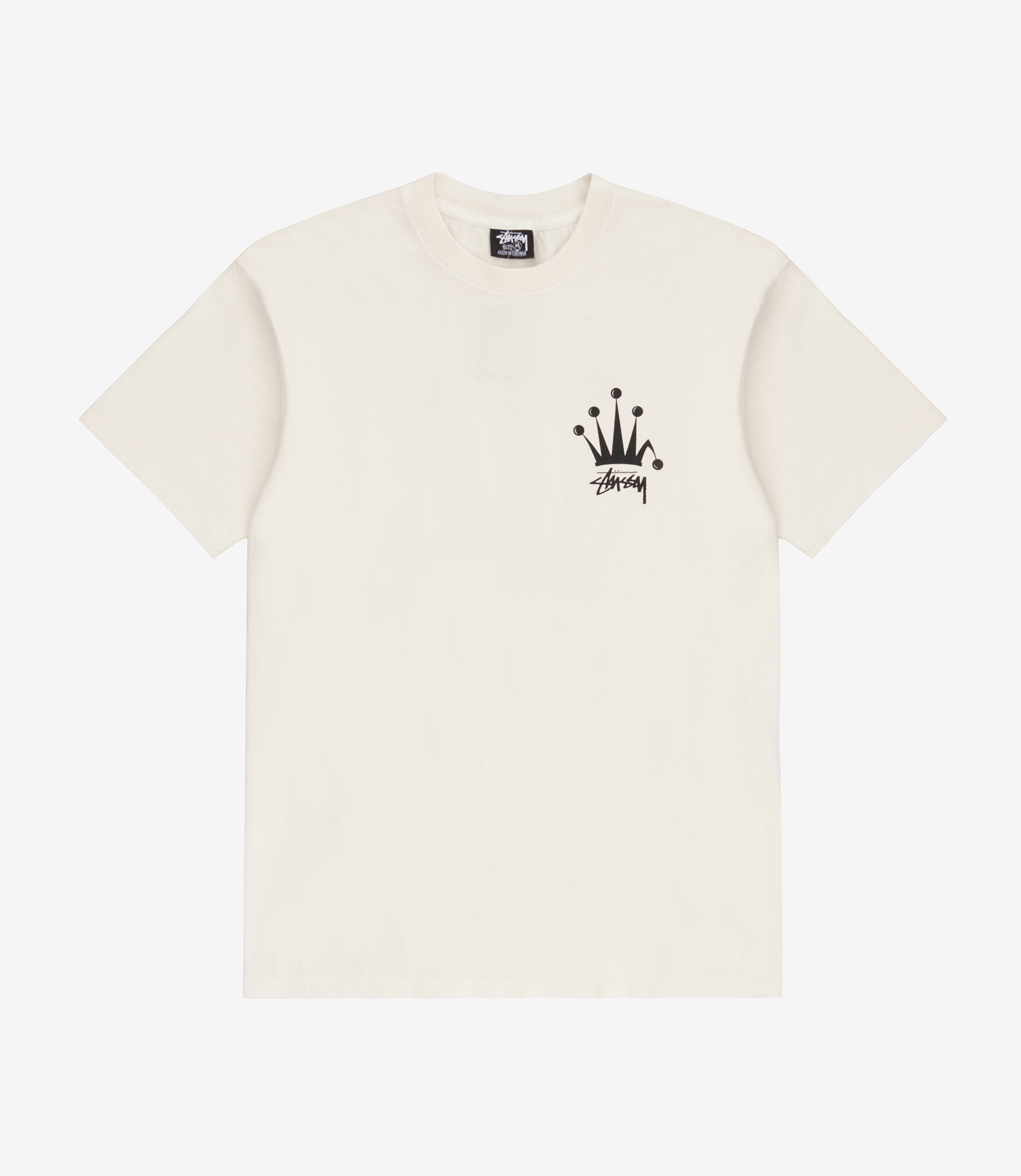 【STUSSY SP'24】Stussy Regal Crown Pig. Dyed Tee Shop Stussy Regal Crown Pig. Dyed Tee Natural at itk online