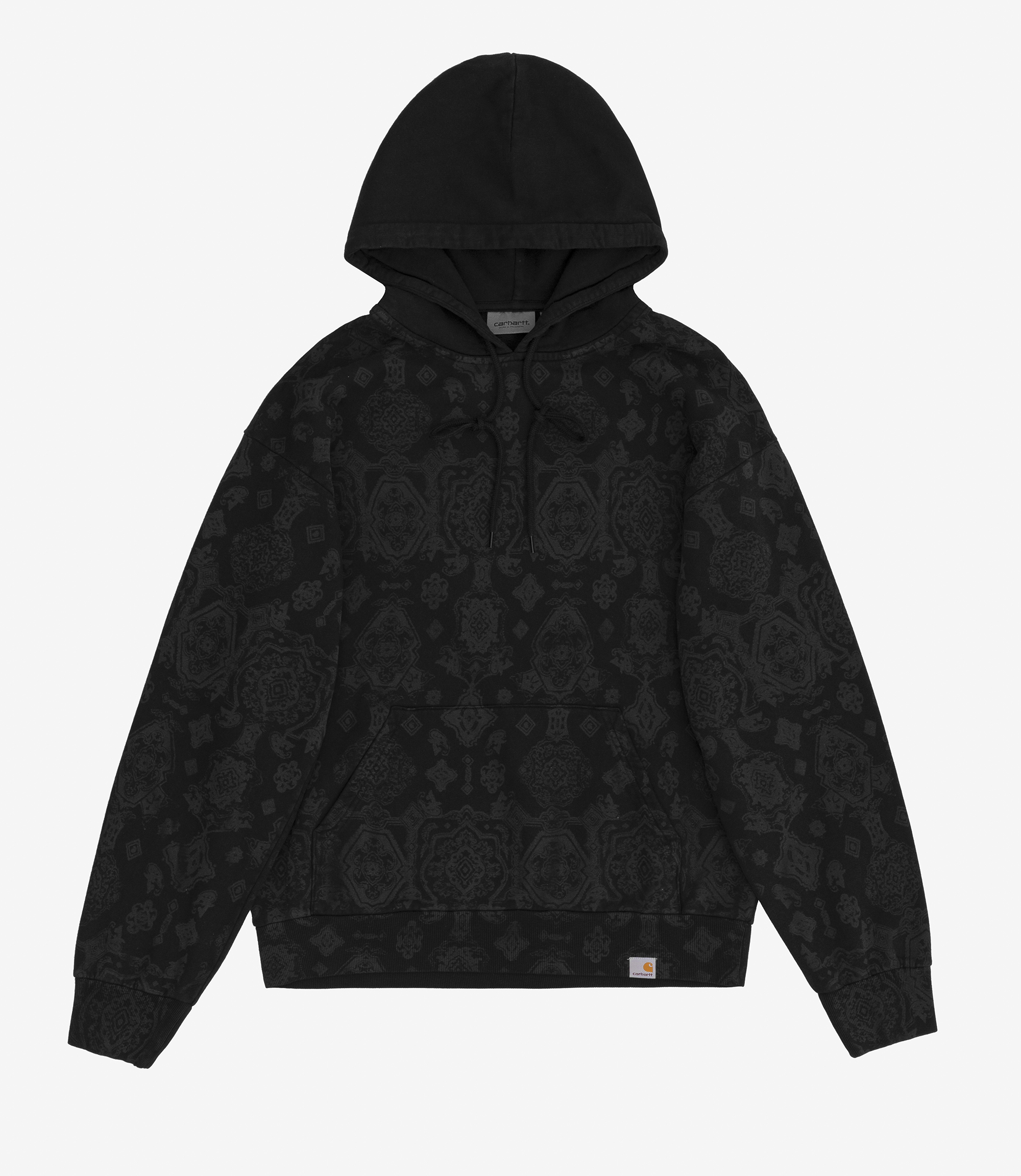 Shop Carhartt WIP Hooded Verse Sweat Black/Verse Print at itk 